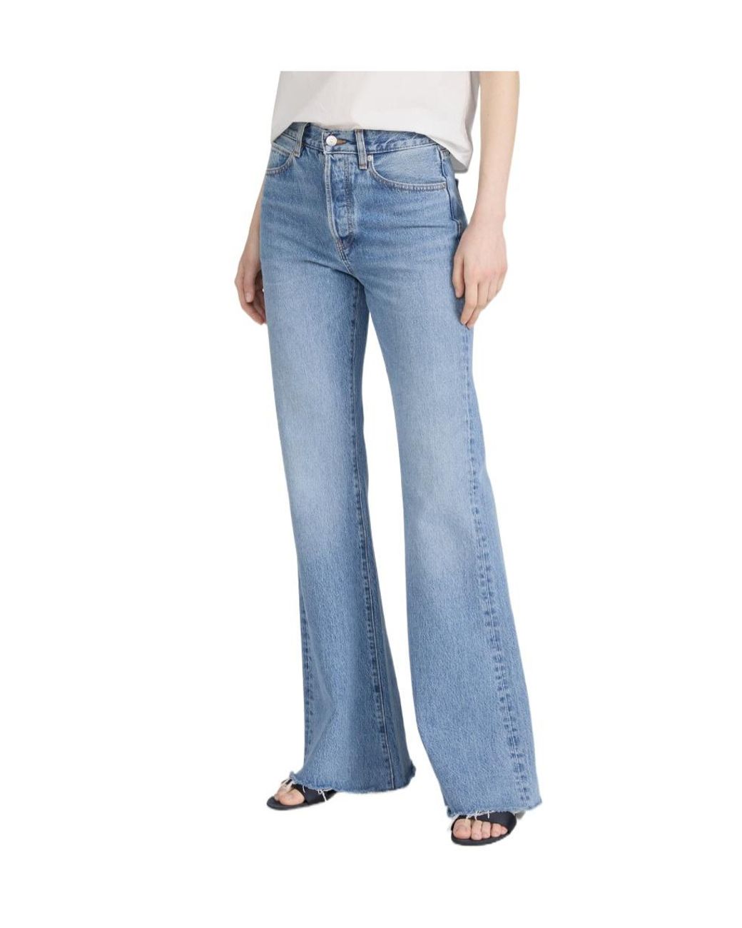FRAME Blue The Lax Flared Jeans