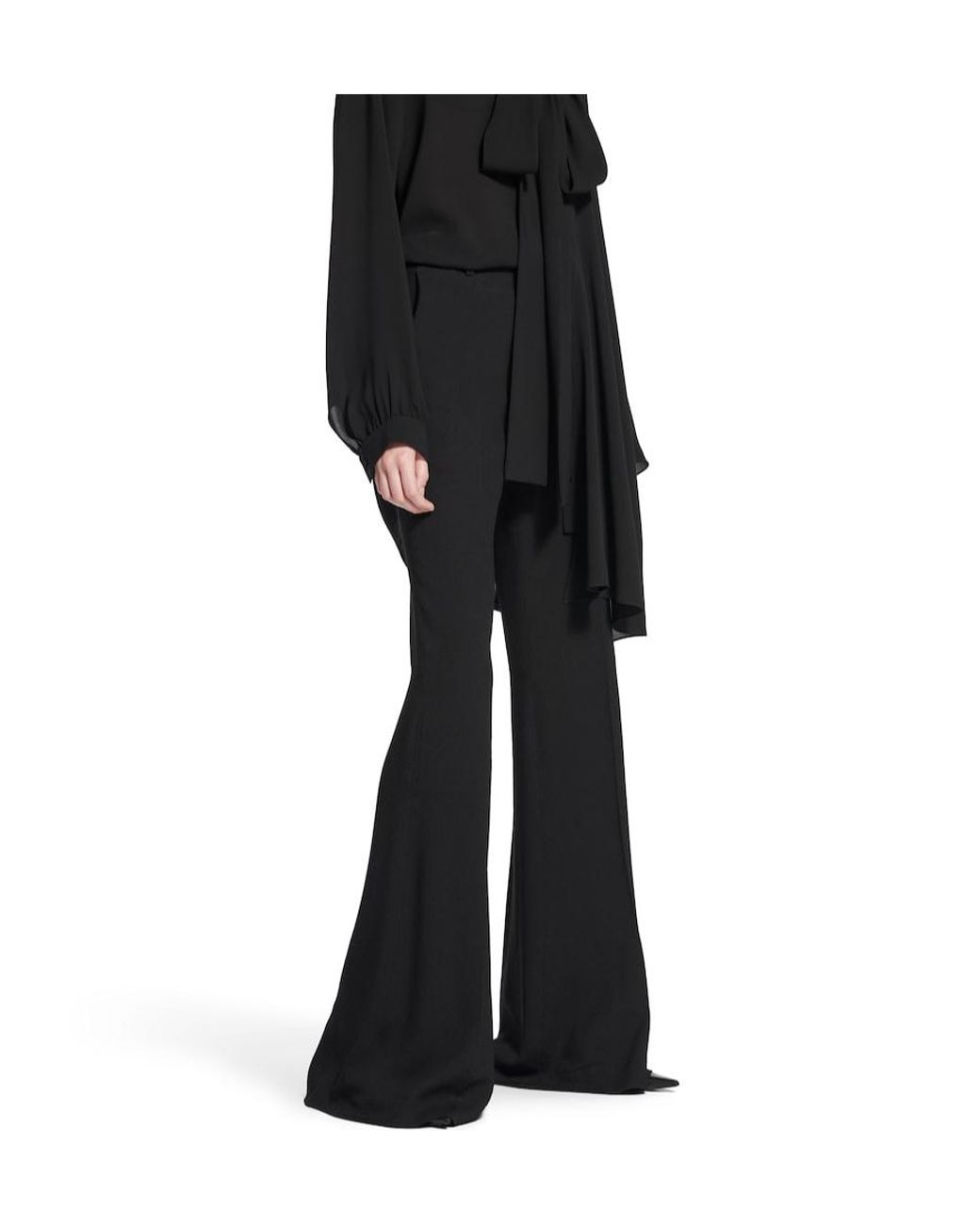 Balenciaga Black Flared Trousers