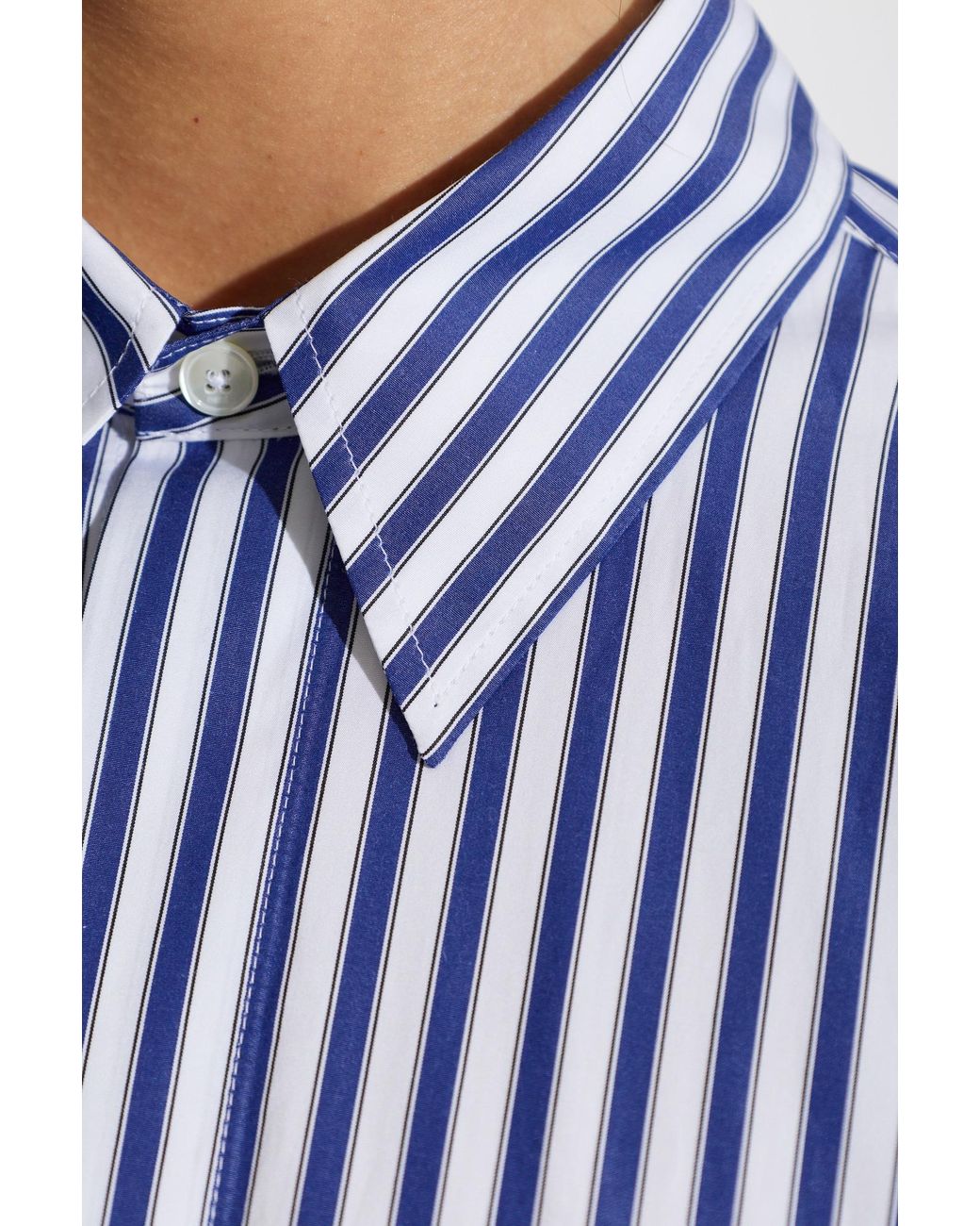 AMI Blue Long-Sleeved Shirt for men