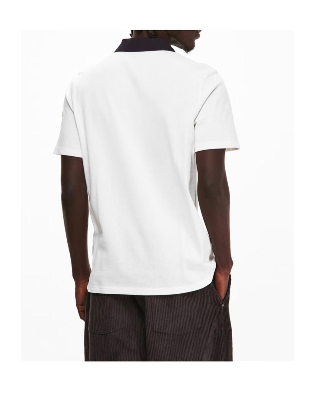 Moncler White Cc Polo Sn62 for men