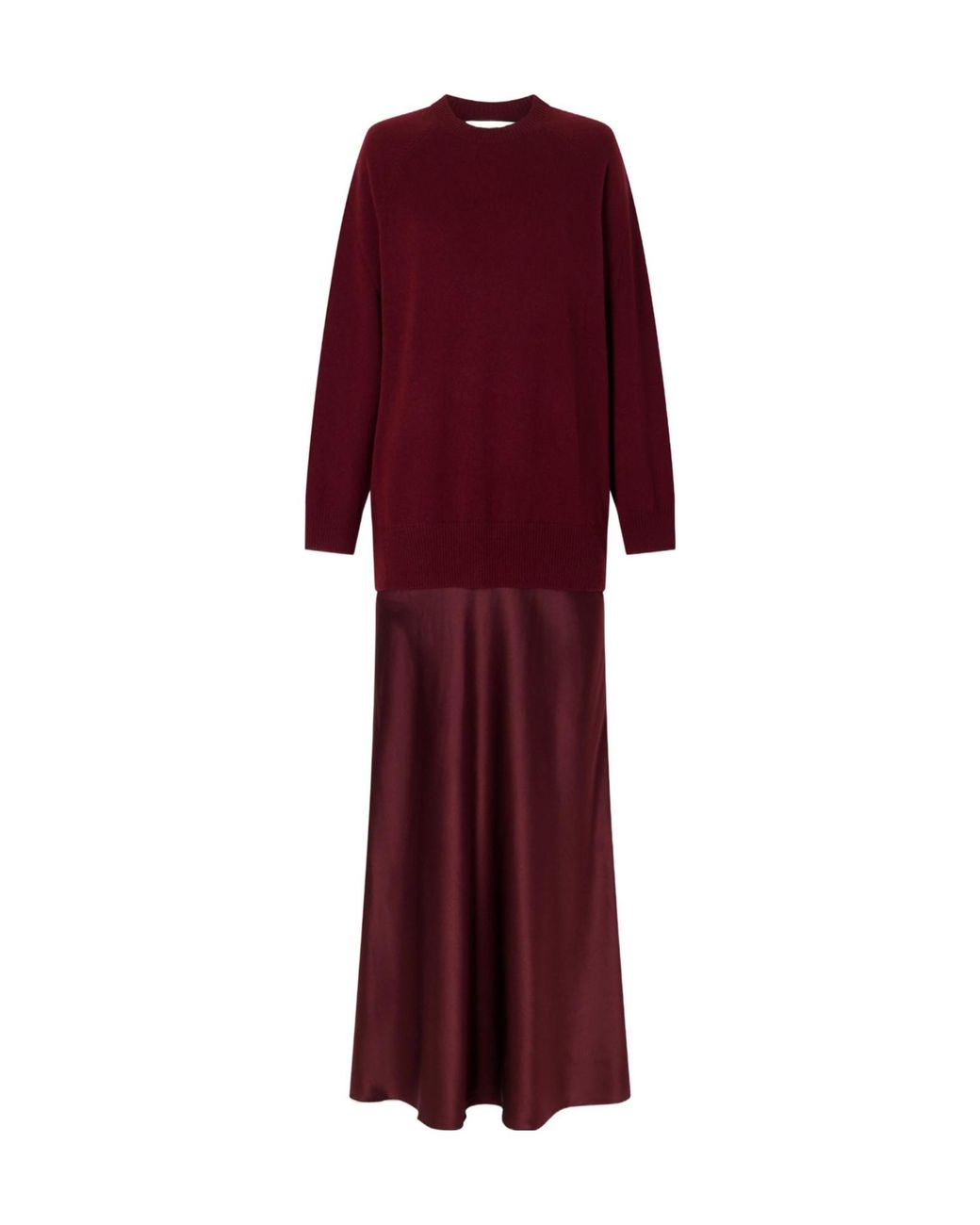 Christopher Esber Red Satin Maxi Dress