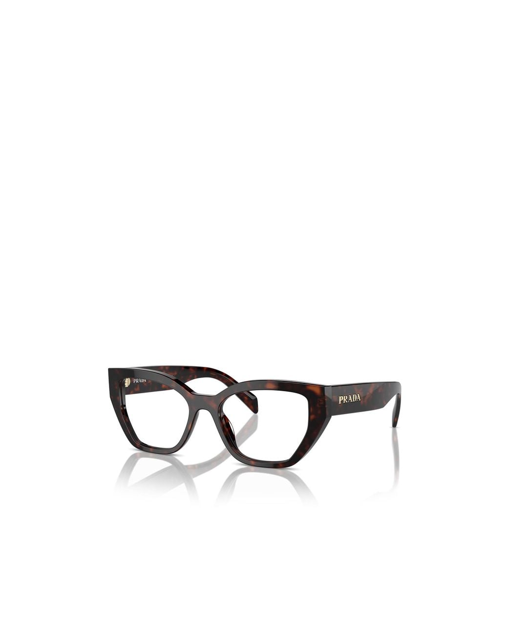 Prada White Eyewear Cat-Eye Glasses