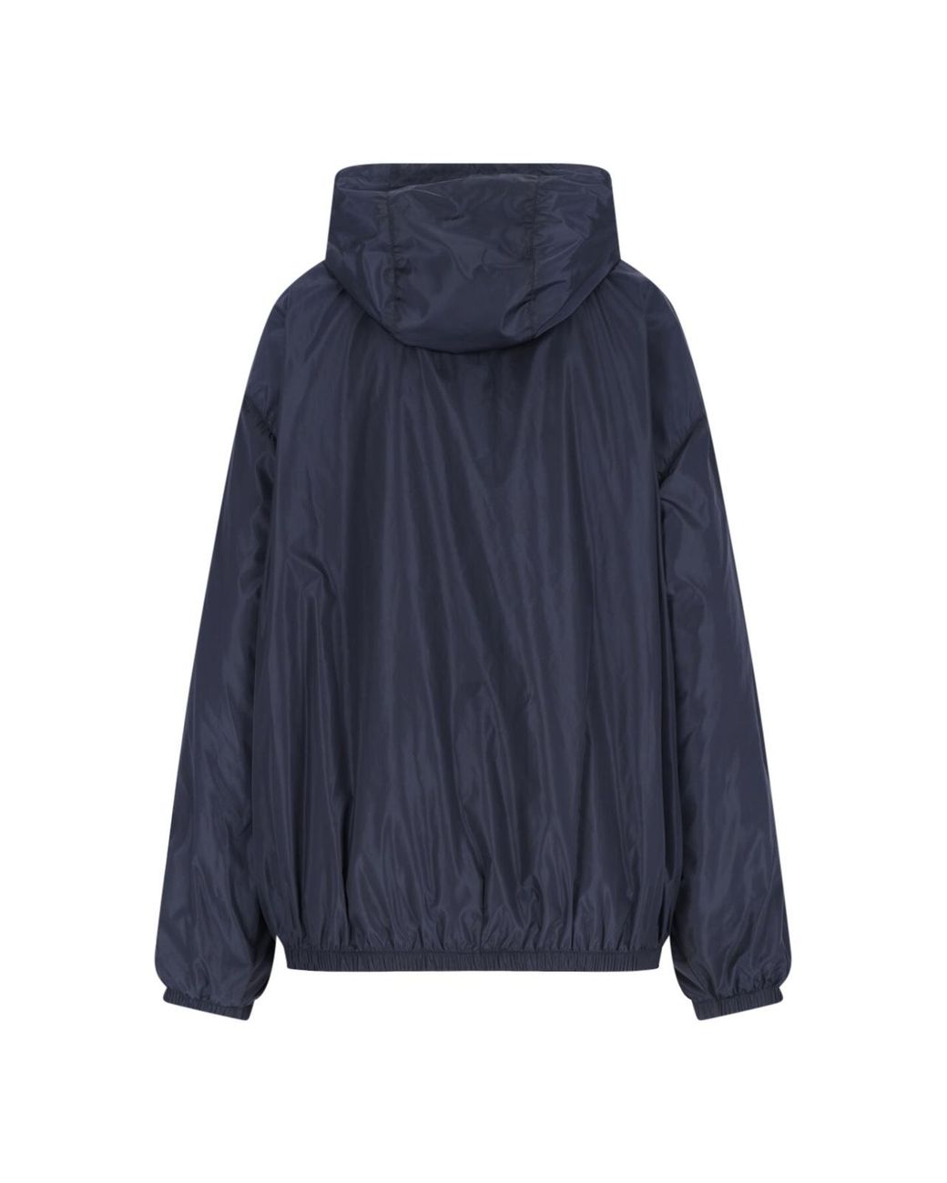 Miu Miu Gray Jersey And Technical Pongé Blouson Jacket