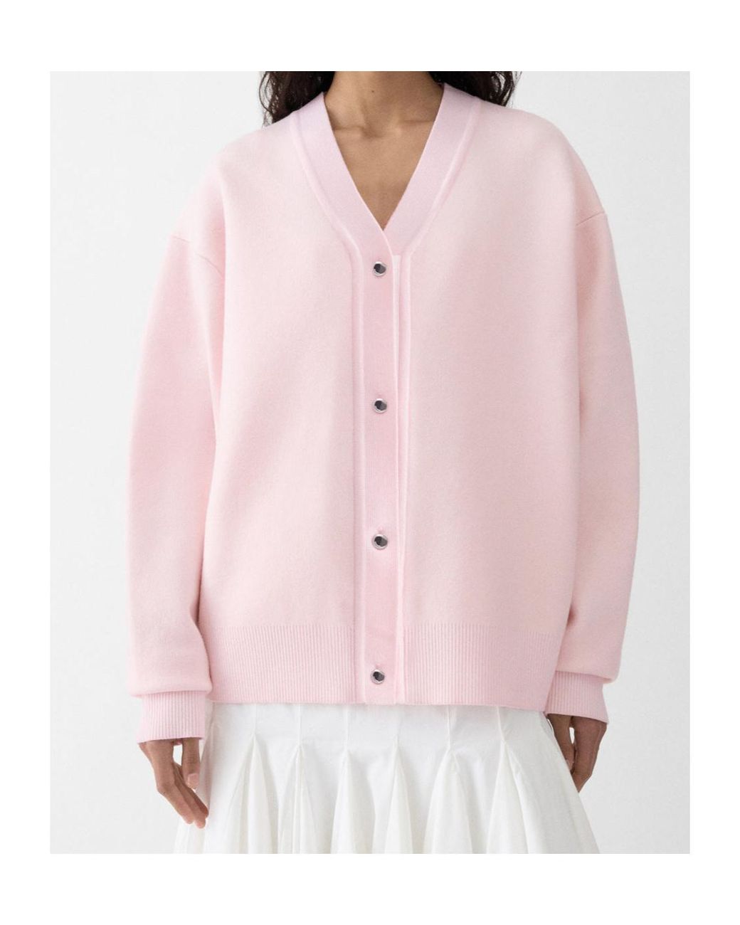 Jacquemus Pink Long-Sleeved Cardigan