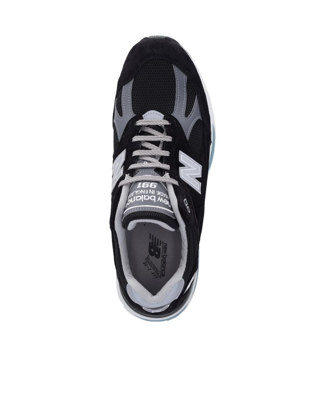 New Balance Black 991V2 Lace-Up Sneakers for men