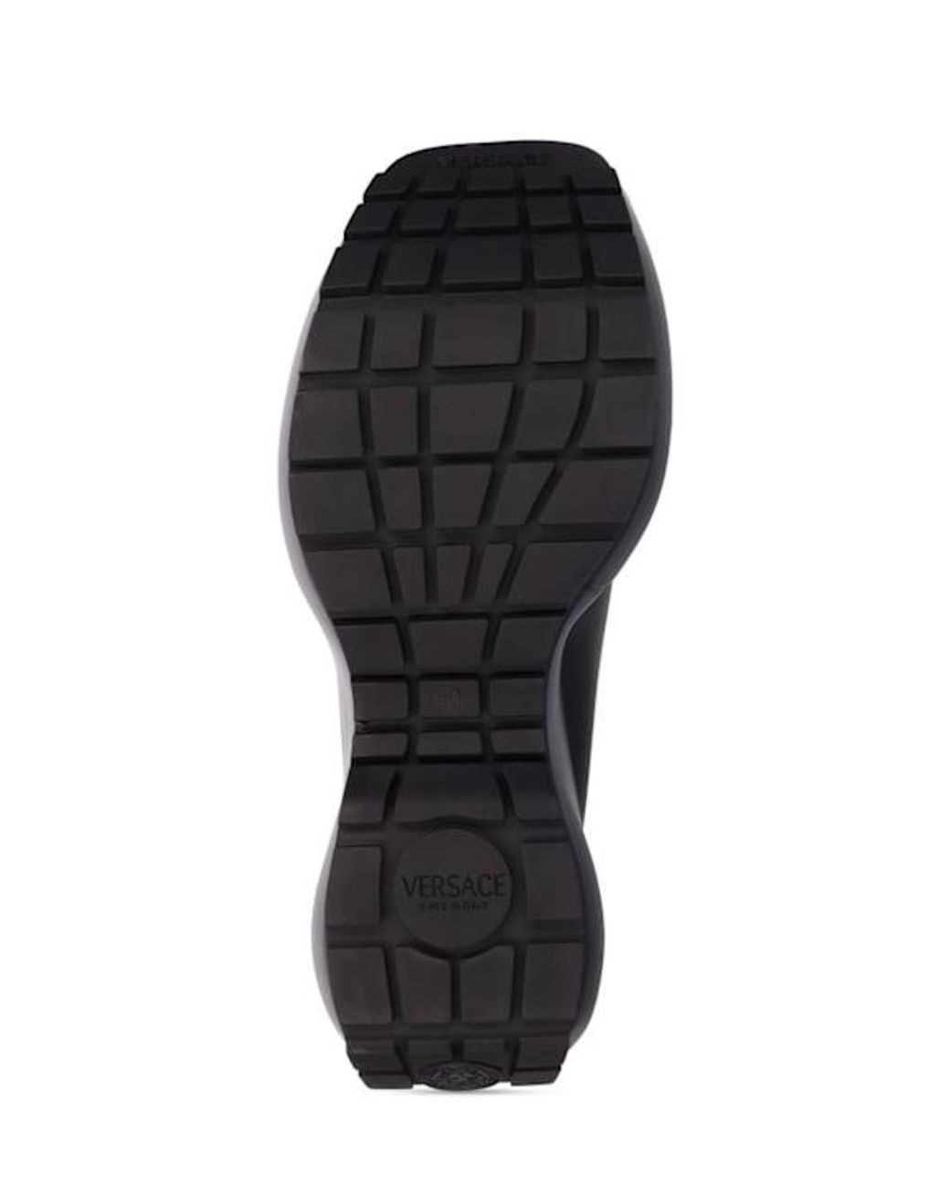 Versace Black 160Mm Medusa Platform Leather Wedges