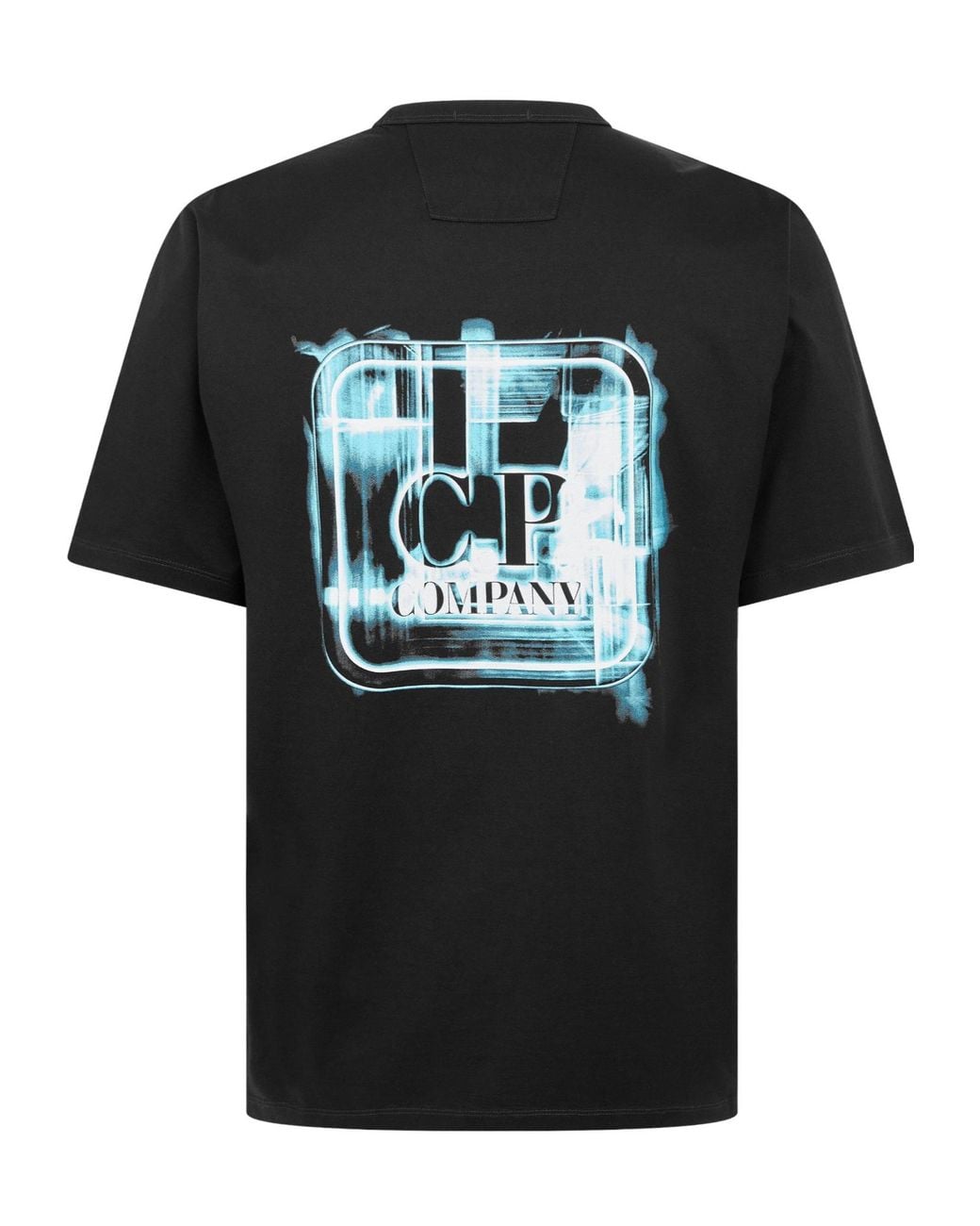 C P Company Black Stencil Large T-Shirt for men