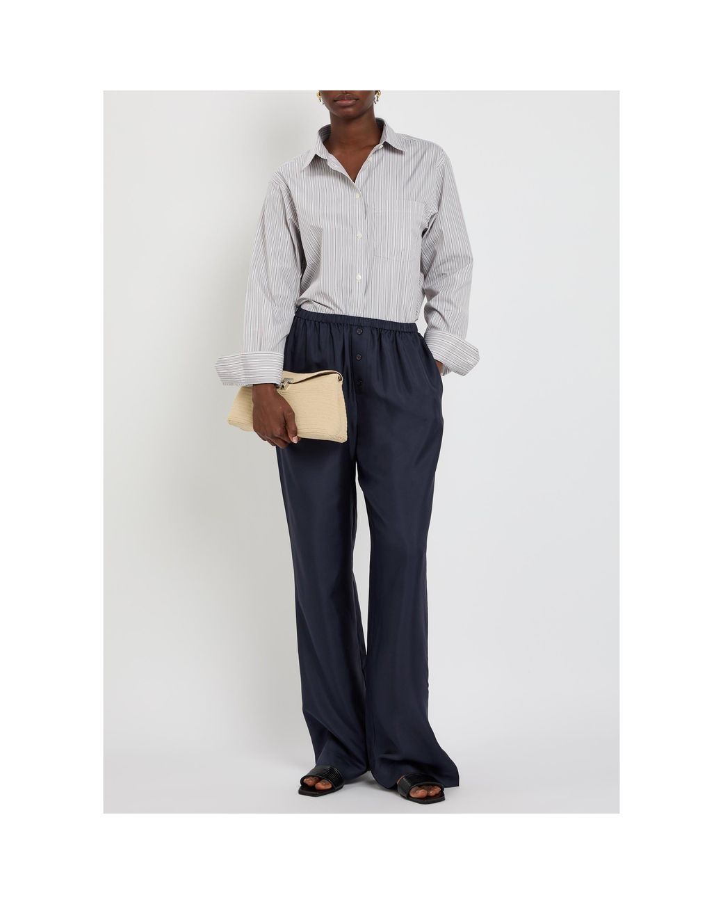 Rohe White Long-Sleeve Oversized-Fit Shirt