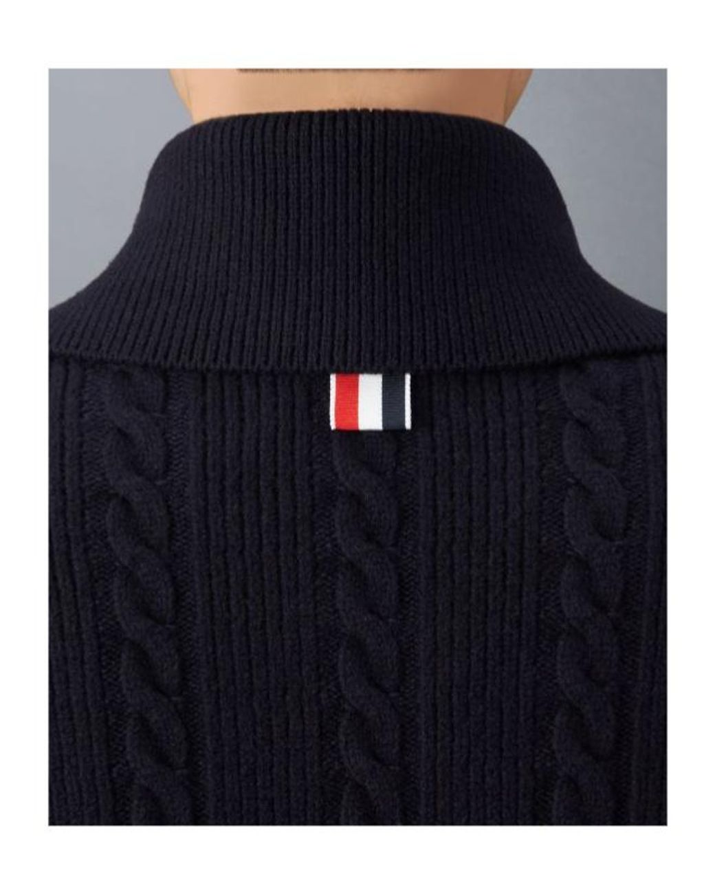 Thom Browne Blue 4 Bar Button-Up Cardigan
