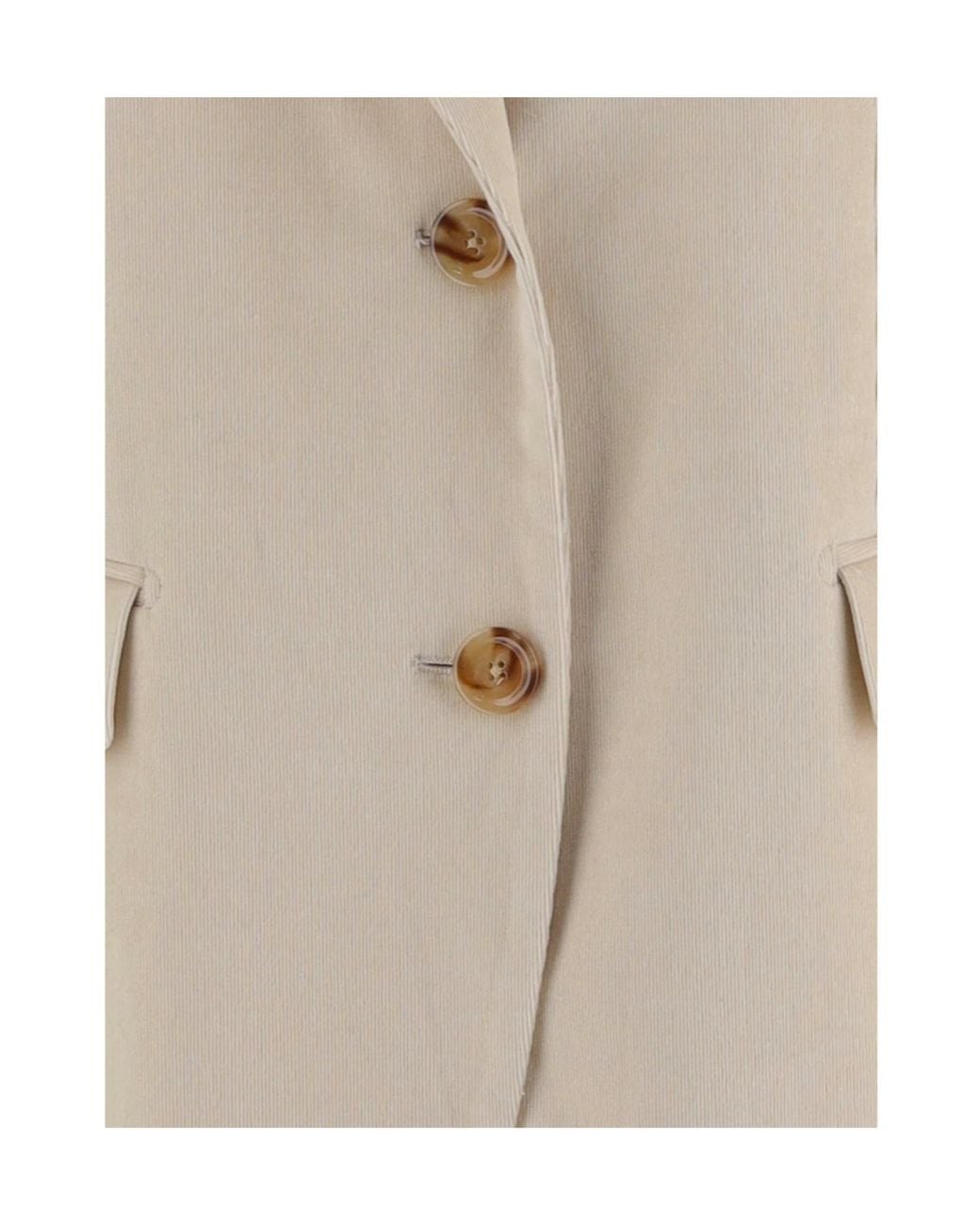 Lardini Natural Single-Breasted Blazer