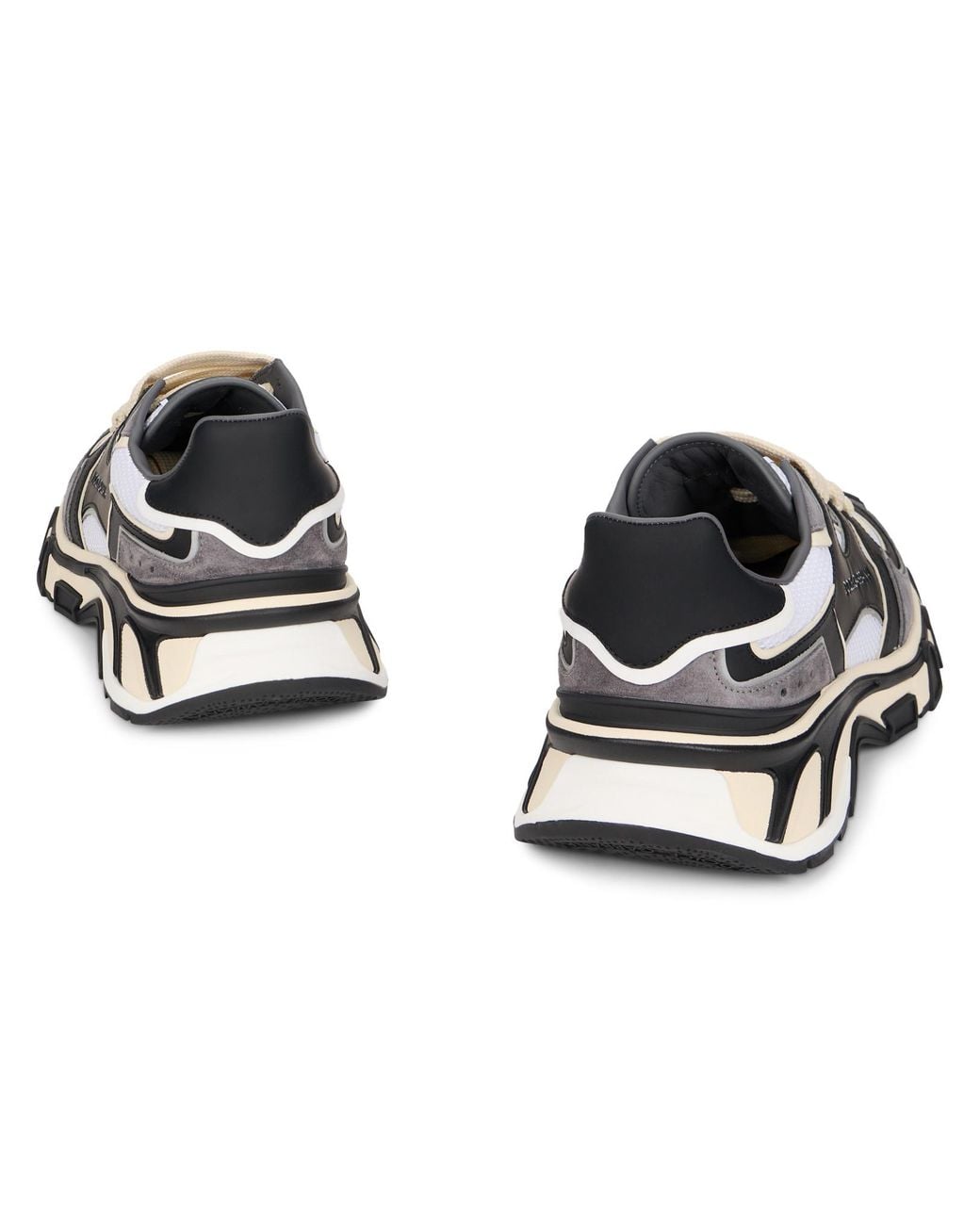 Dolce & Gabbana Gray Country Road Panelled Low-Top Sneakers for men