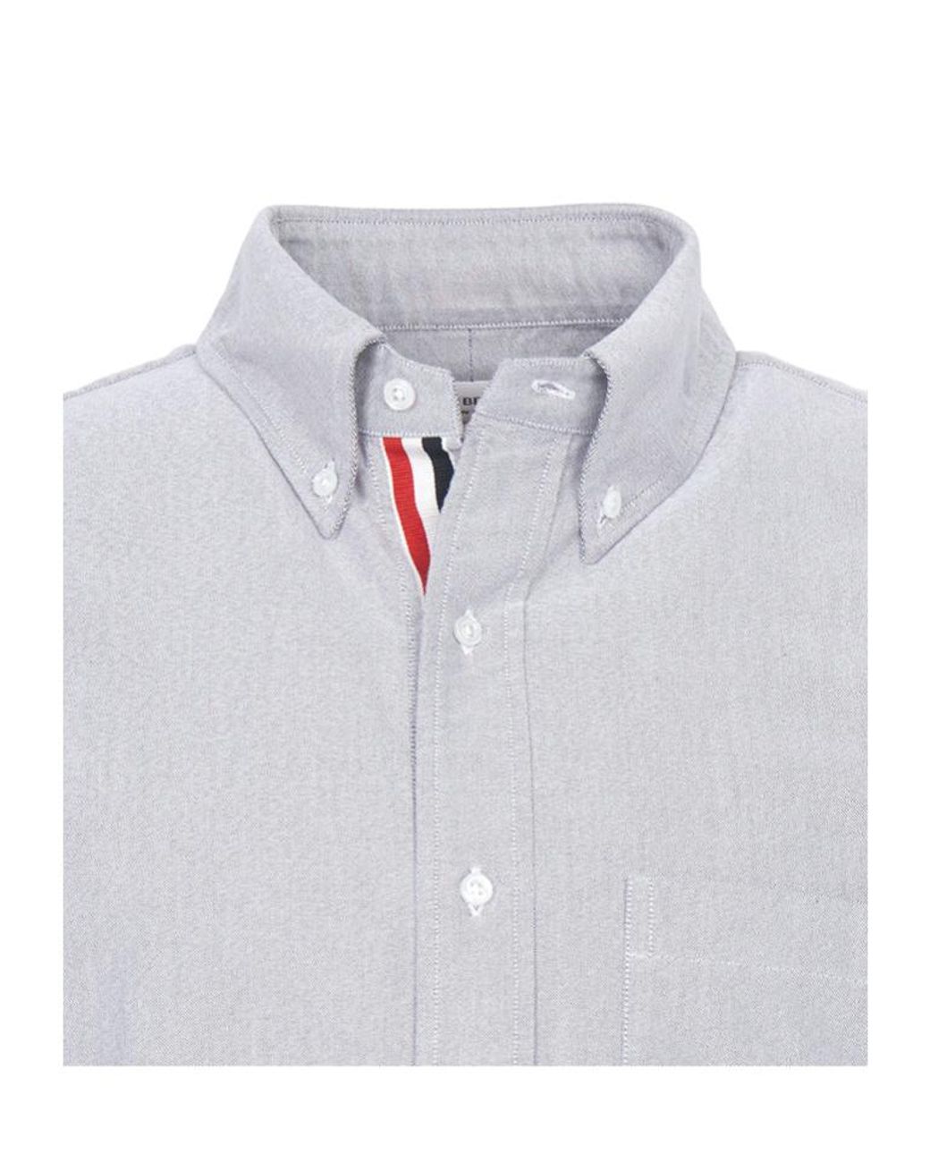 Thom Browne White Patch-Pocket Short-Sleeve Shirt for men