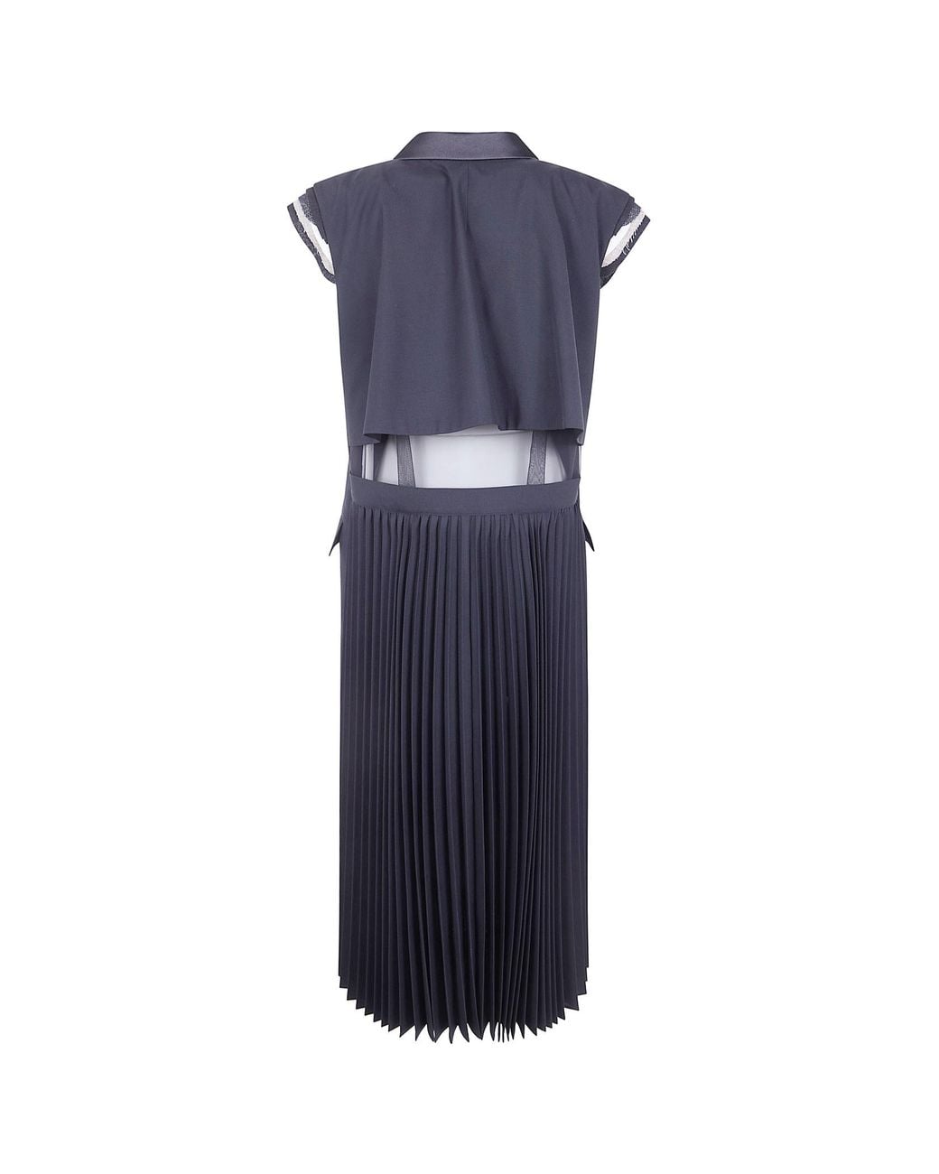 Sacai Blue Suiting Vest Dress
