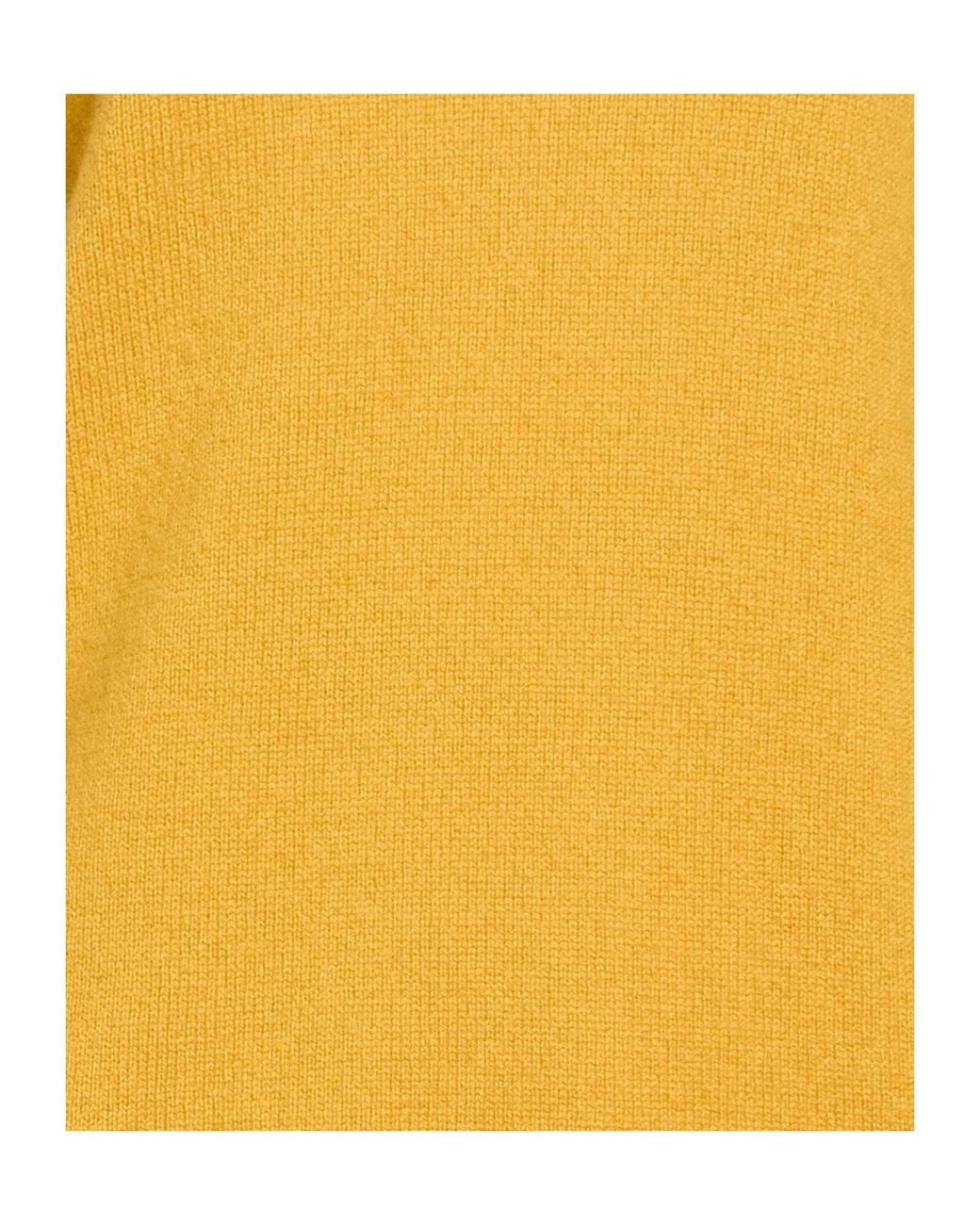 Max Mara Yellow Crew-Neck Knit Top