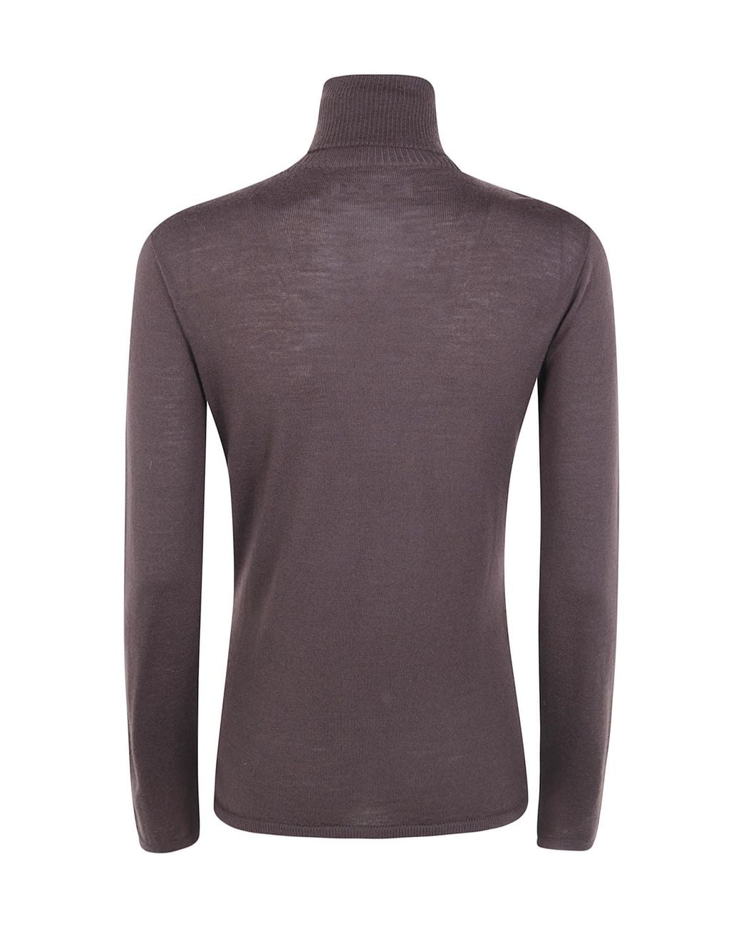 D.exterior Purple Merino Turtleneck Knitted Sweater