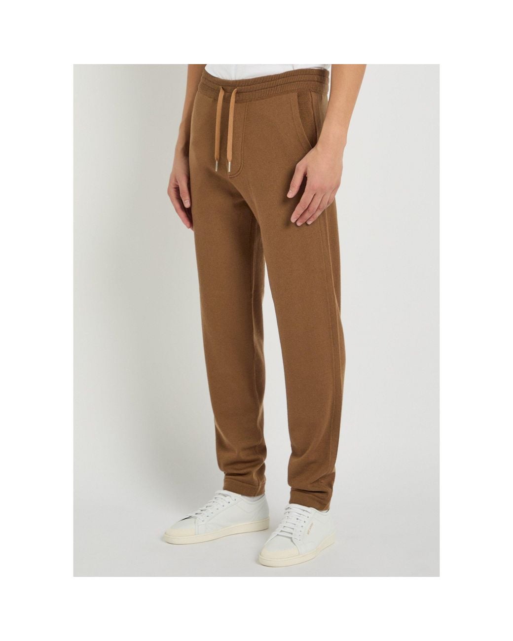 Tom Ford Brown Cashmere And Wool Casual Pants for men