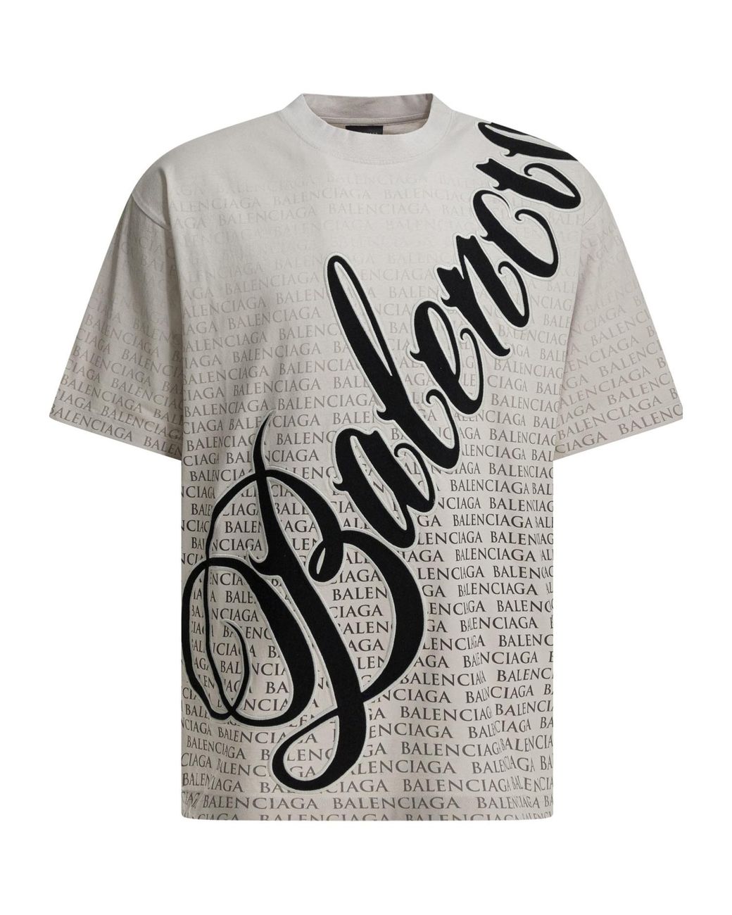 Balenciaga White Big B Oversized T-Shirt for men