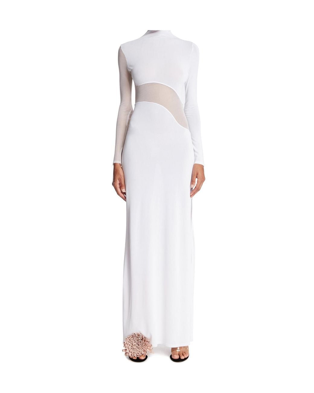 Alaïa White Alaïa Knit Cut Out Dress