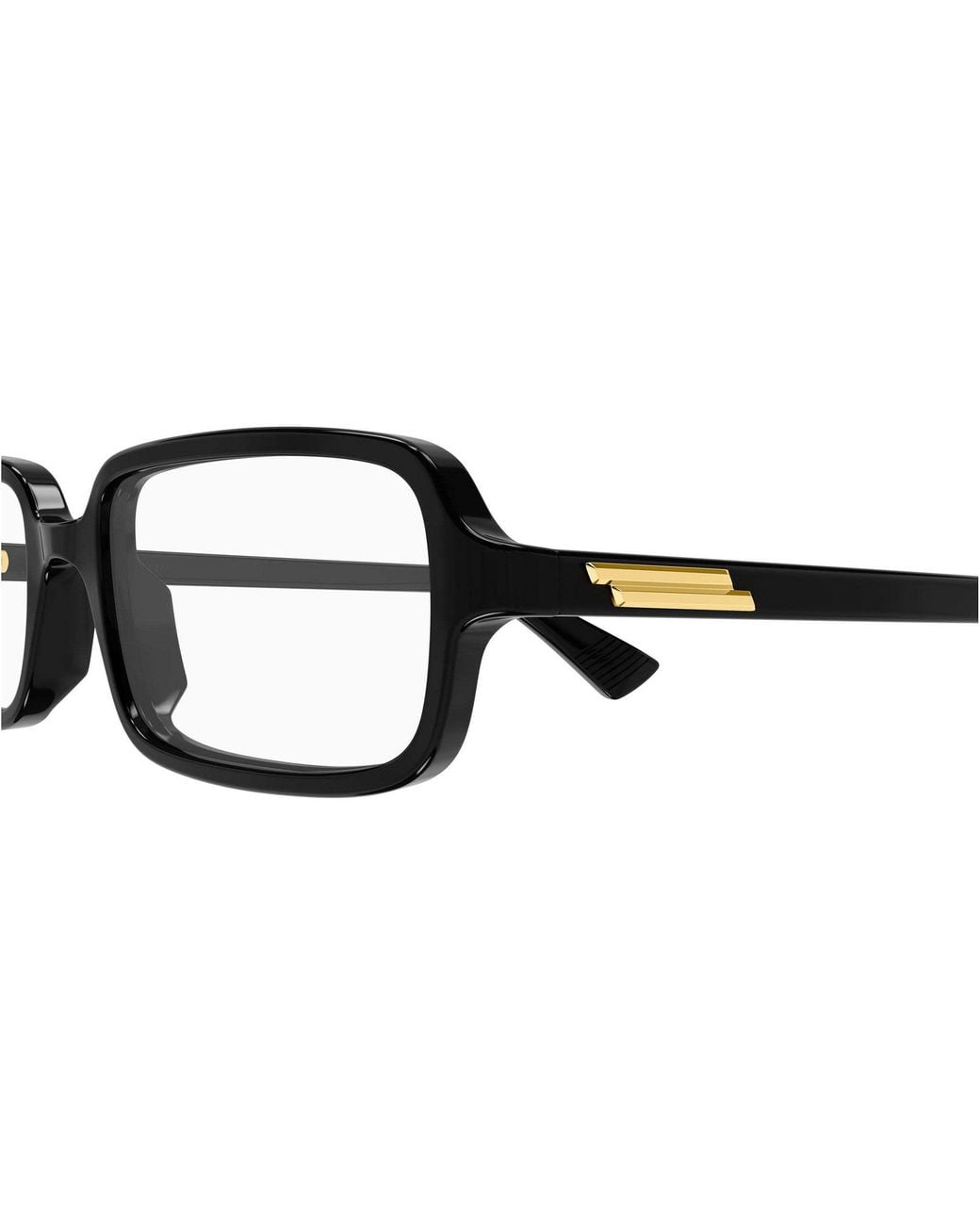 Bottega Veneta White Eyewear Rectangle Frame Glasses for men