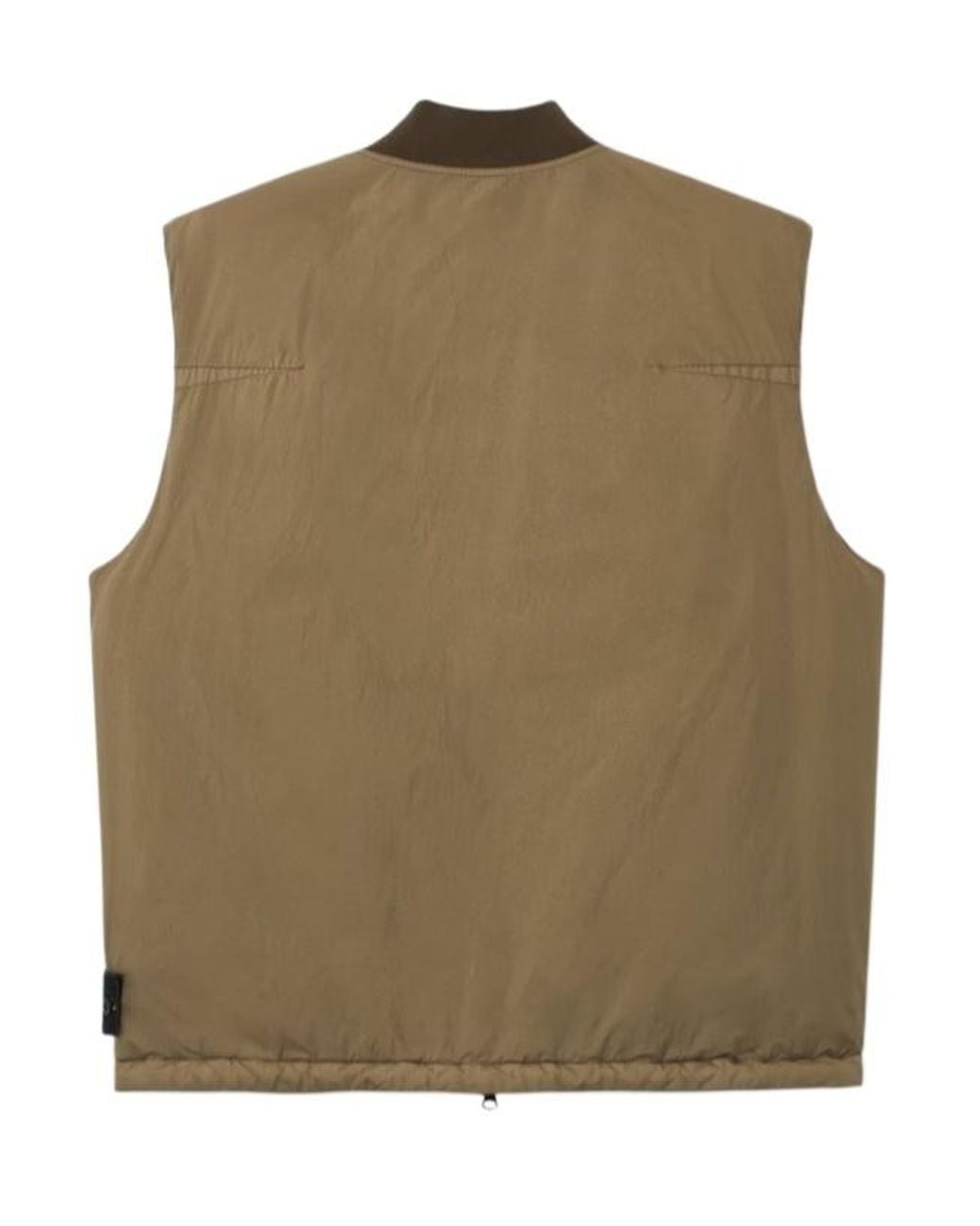 Stone Island Green Zip-Up Sleeveless Jacket for men