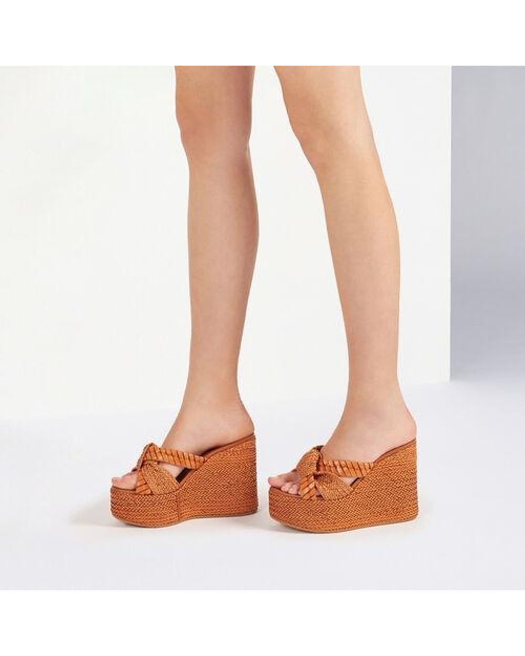 Casadei Brown Formentera Wedges