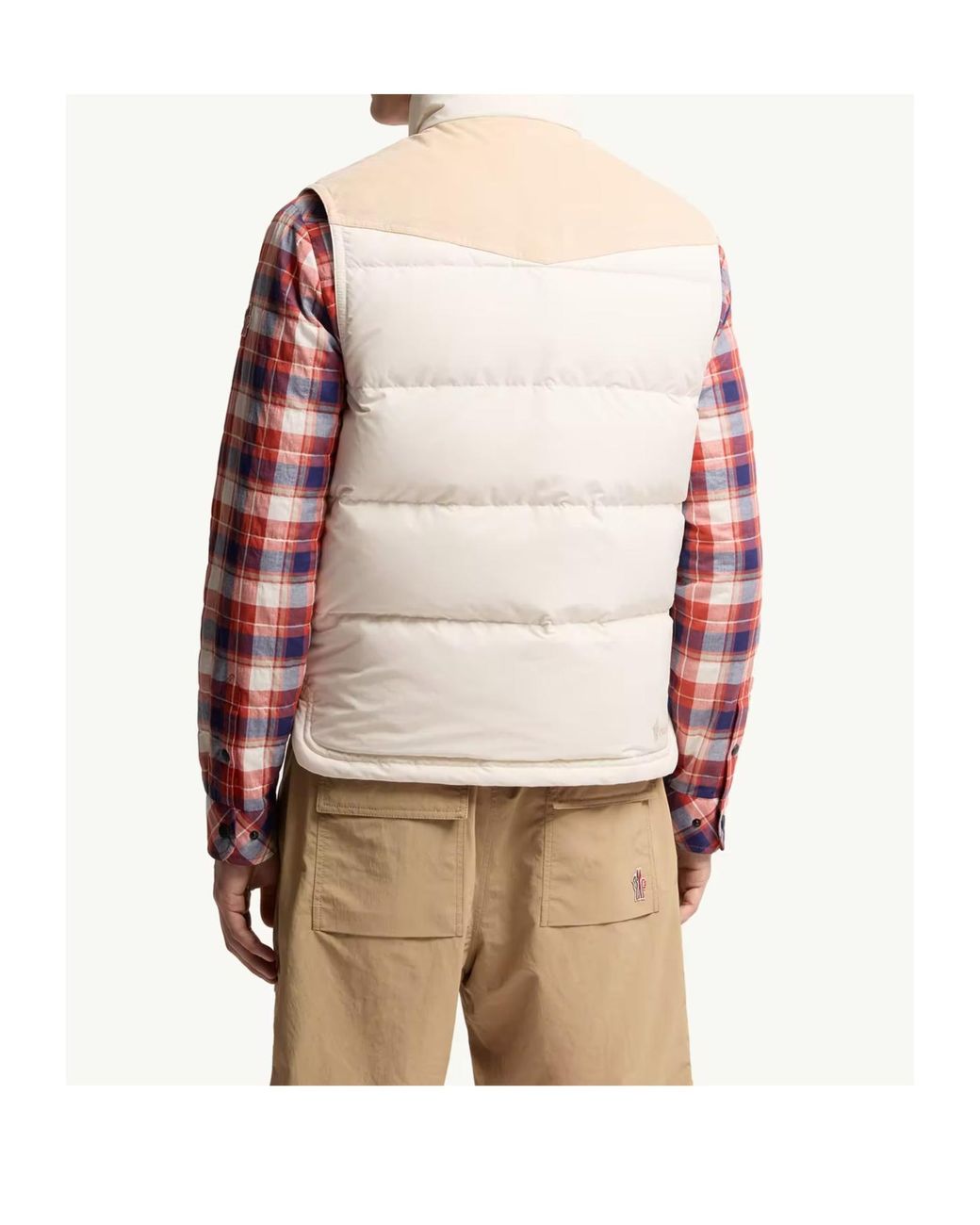 Moncler White Grenoble Scais Quilted Vest for men