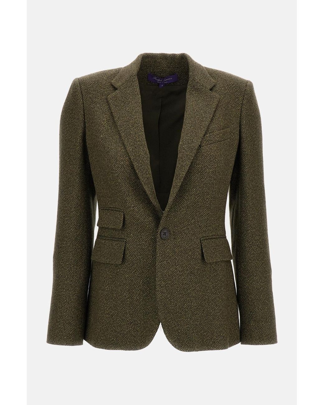 Ralph Lauren Green Parker Single-Breasted Blazer