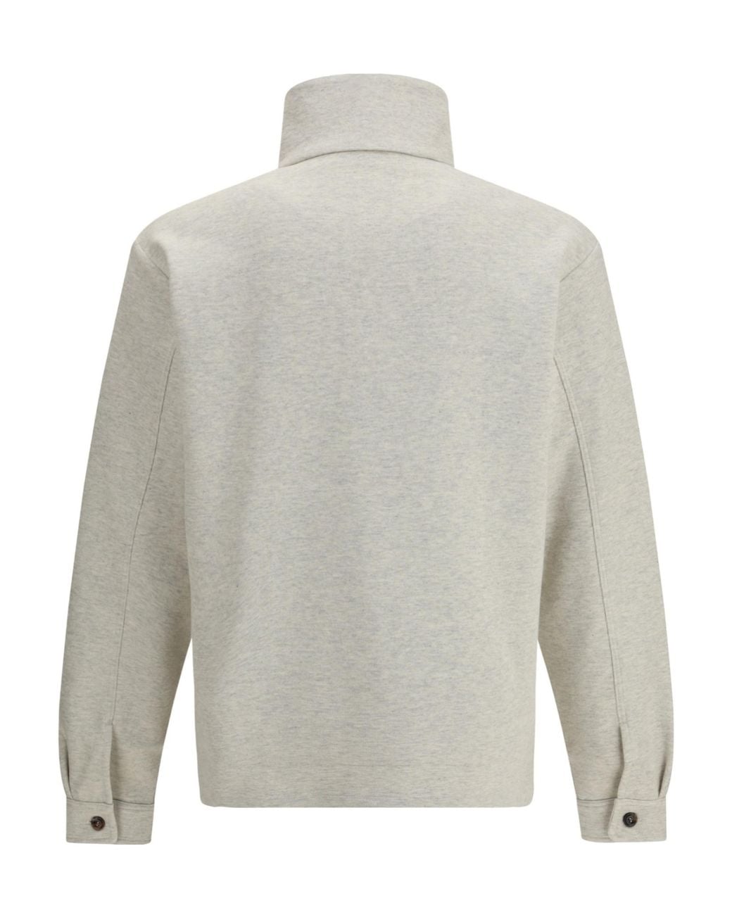 Tom Ford Gray Half-Button Pullover for men