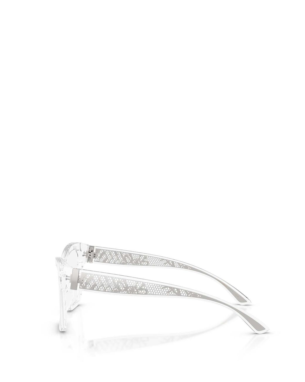 Dolce & Gabbana White Eyewear Square Frame Glasses