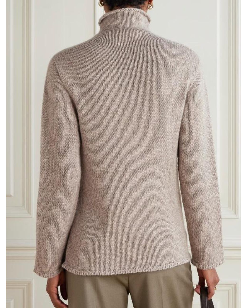 The Row Gray Mariam Turtleneck Jumper
