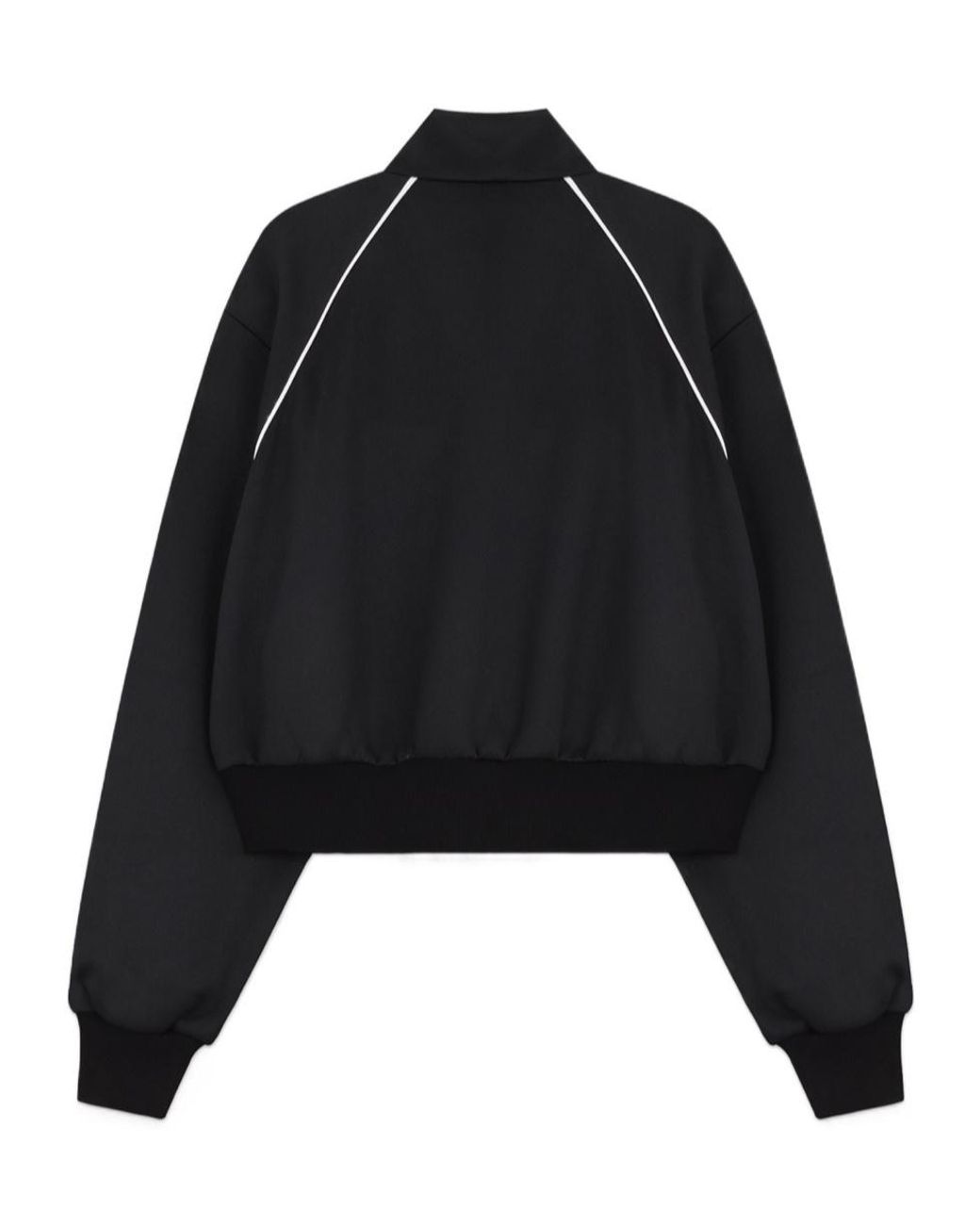 we11done Black Embroidery Stand-Neck Jacket