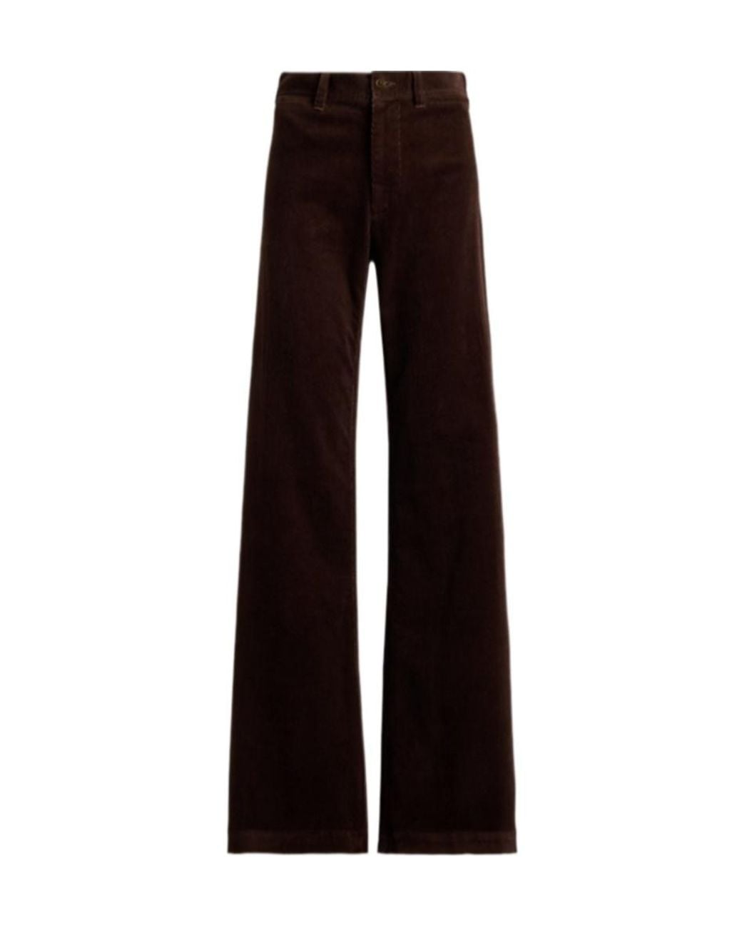 Polo Ralph Lauren Black Corduroy Wide-Leg Trousers