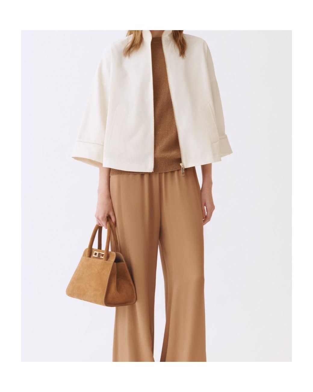 Fabiana Filippi Natural Long-Sleeved Jacket