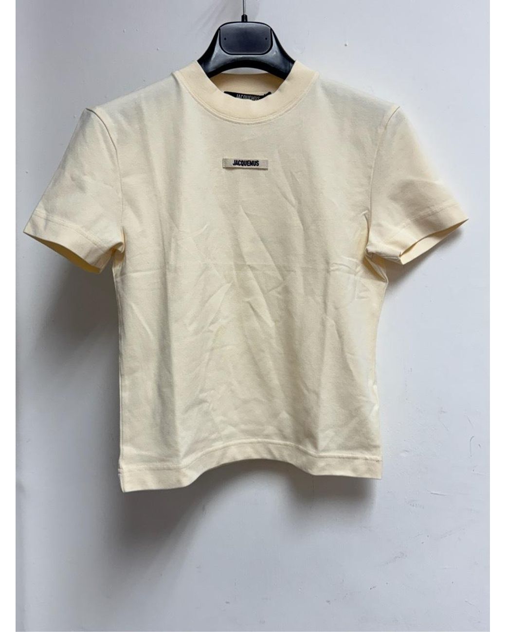 Jacquemus Natural The Gros Grain Crewneck T-Shirt
