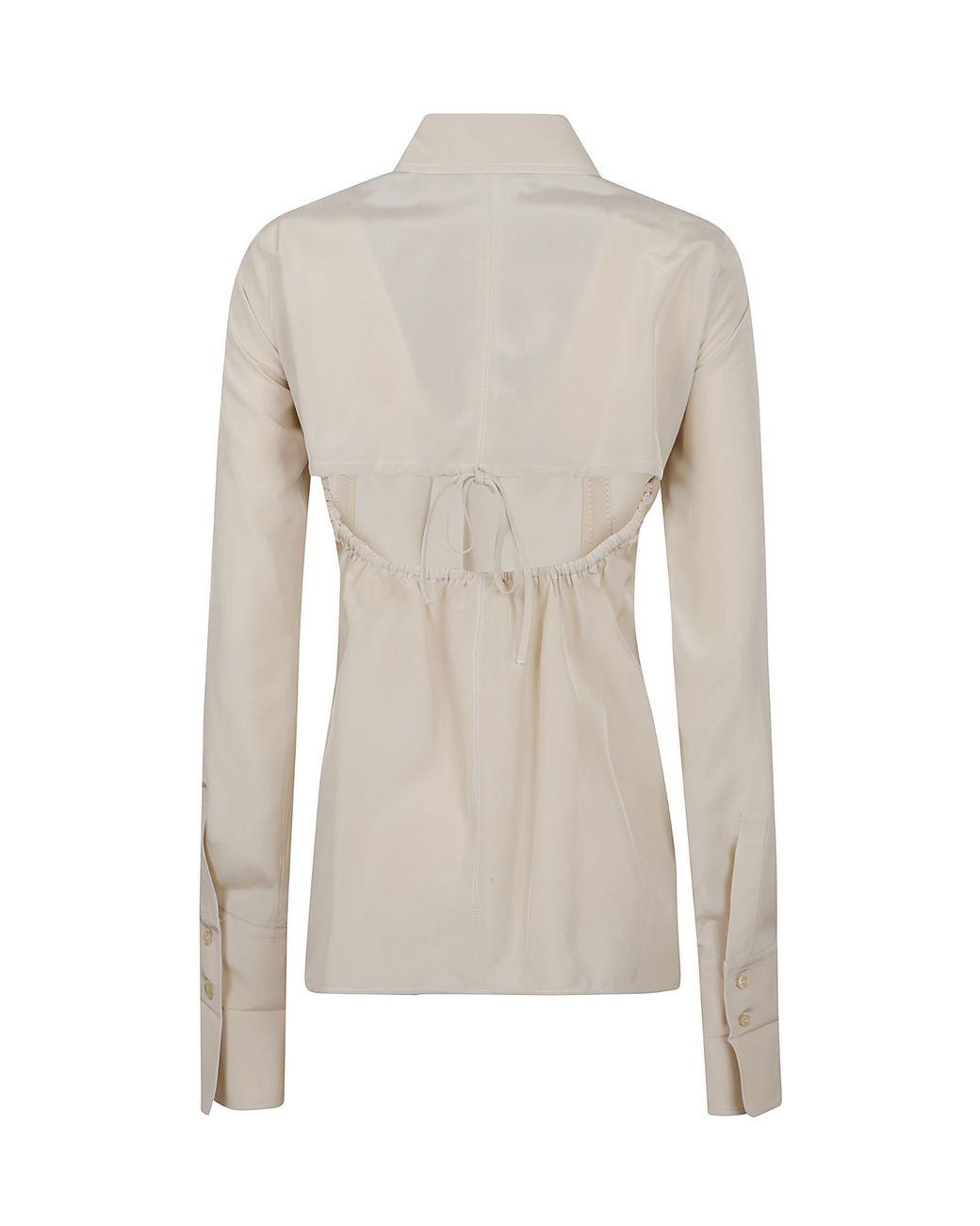 Sportmax White Teoria Long-Sleeved Shirt