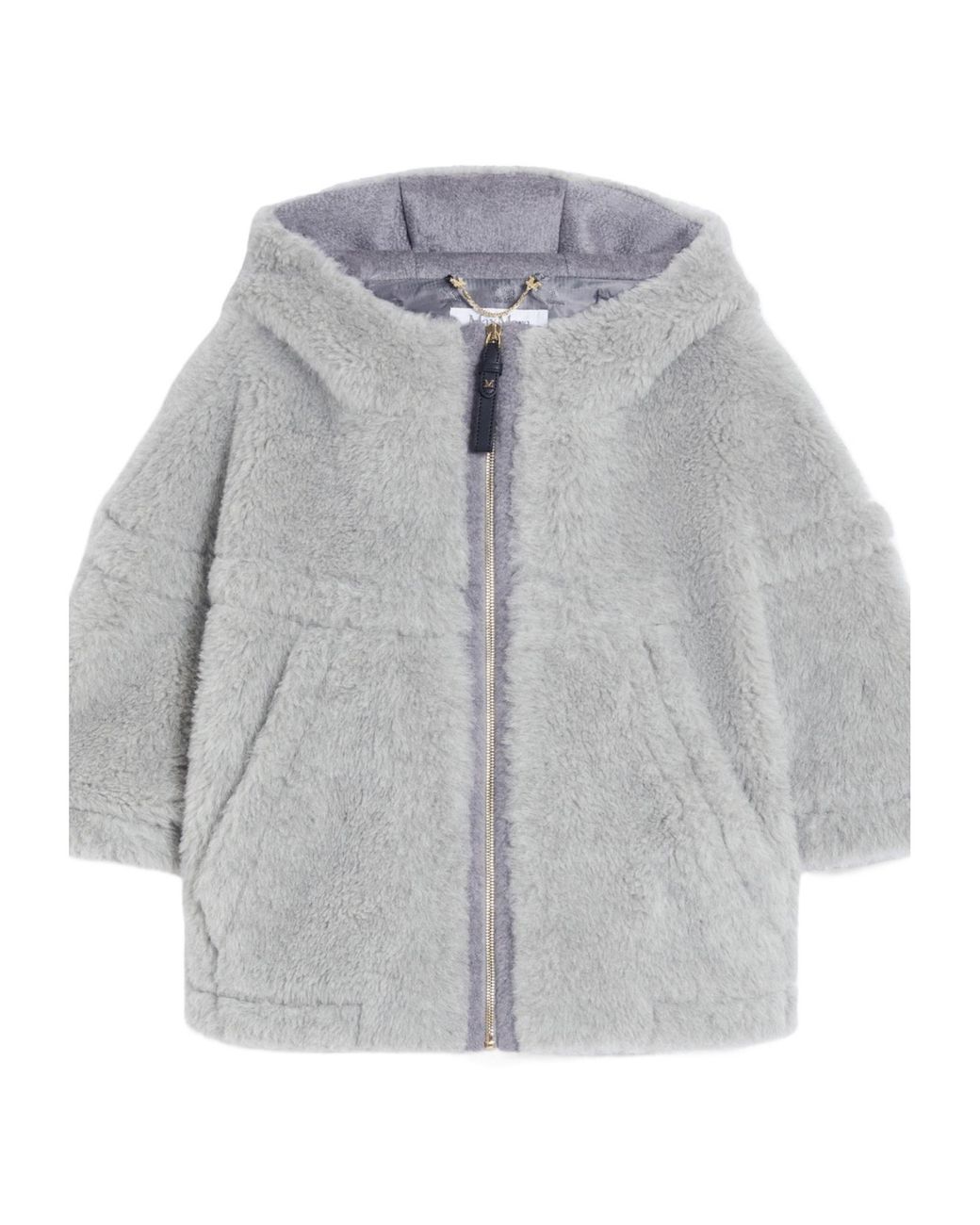 Max Mara Gray Long-Sleeved Fur
