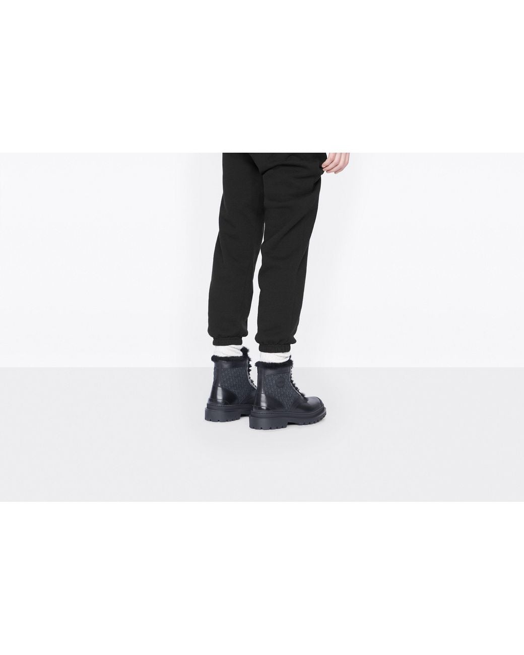 Dior Black Explorer Ankle Boot for men