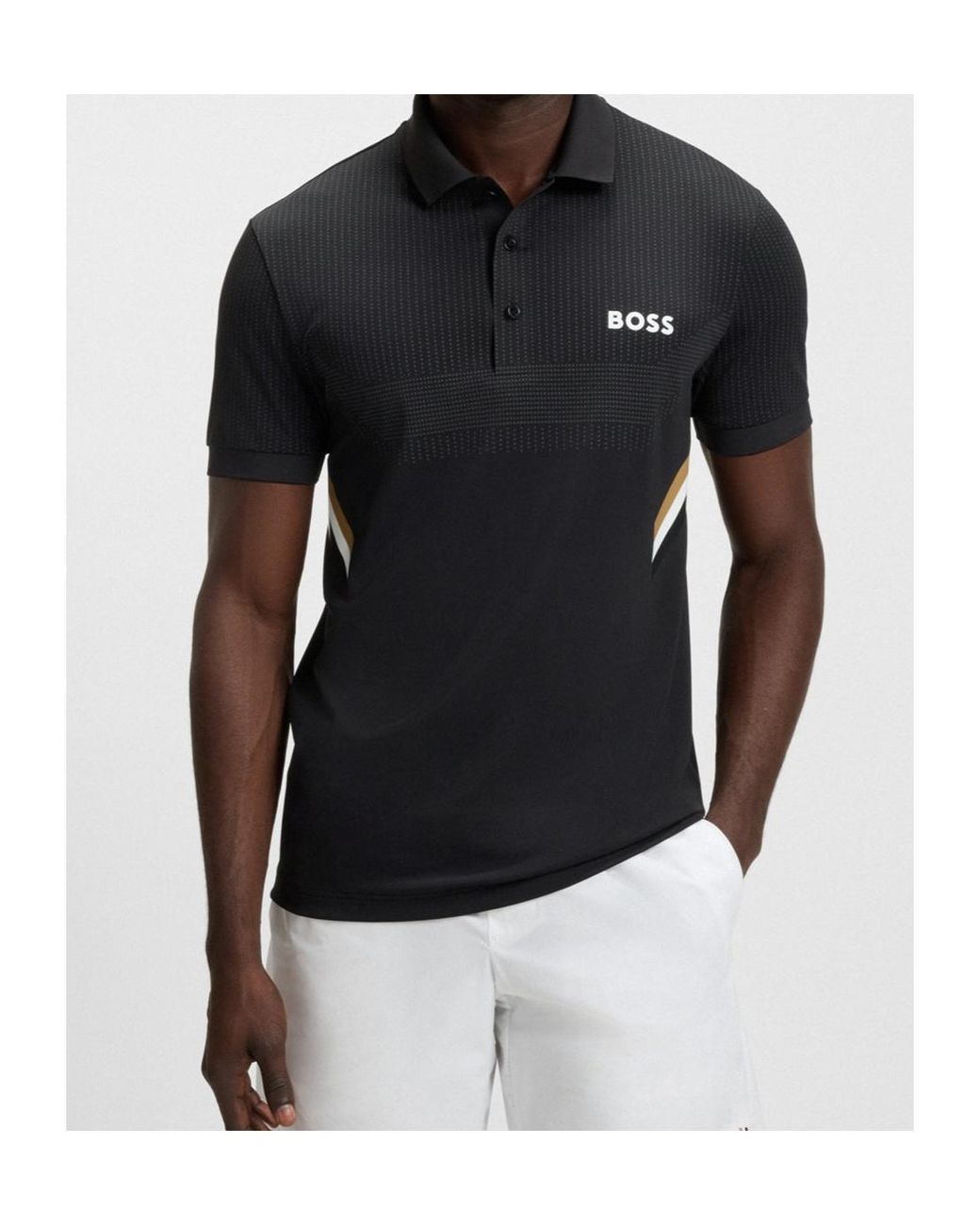 Boss Black Active Slim-Fit Polo Shirt With Moisture Management for men