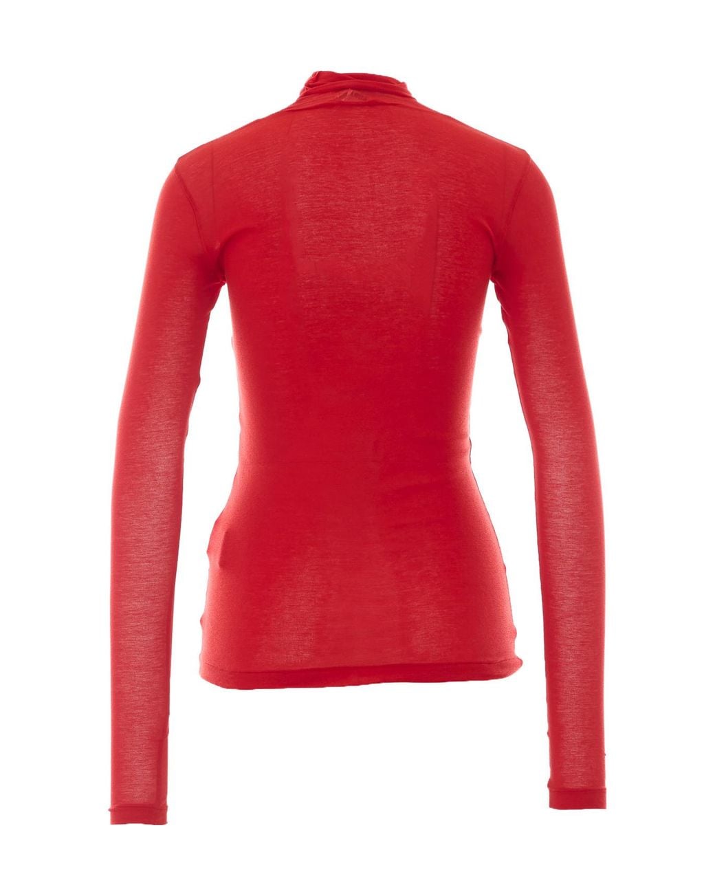 Auralee Red Long-Sleeve T-Shirt
