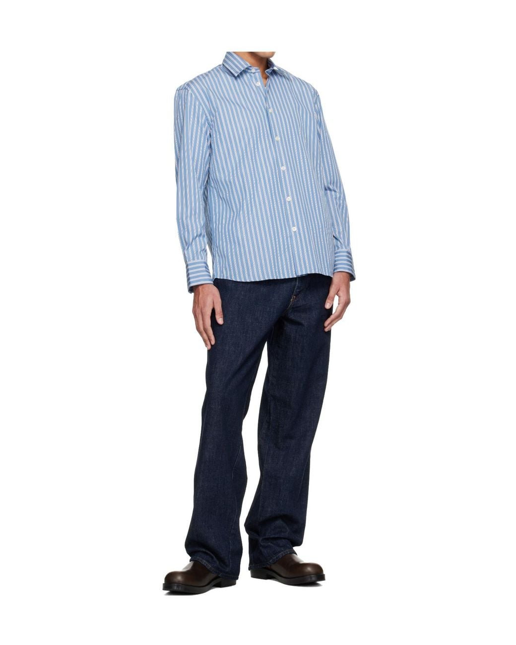 sunflower Blue Wide Twist Jeans for men