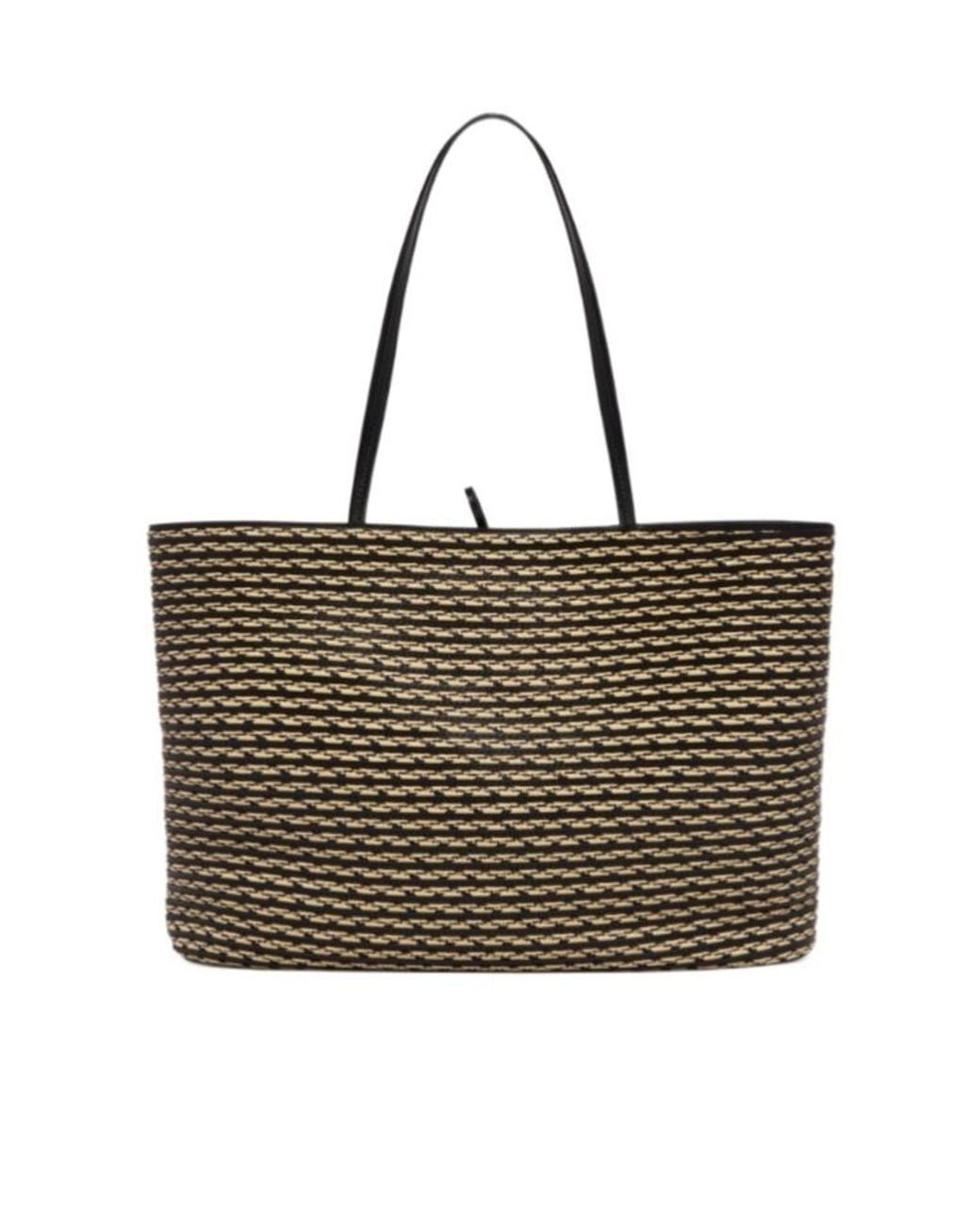 The Row Brown Large Beau Rafia Handbag