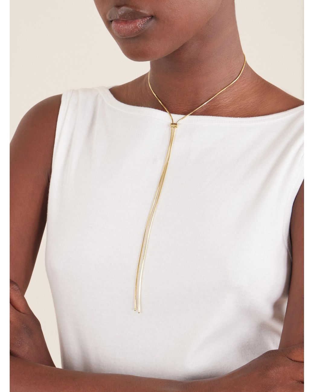 Loren Stewart White Bolo-Pendant Sterling- Necklace