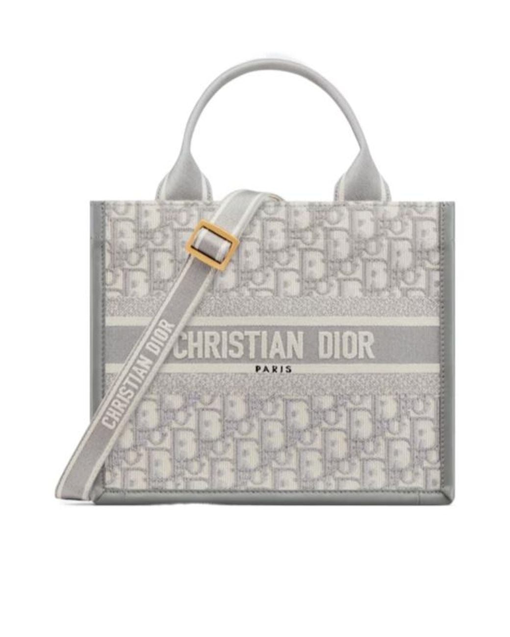 Dior Gray Small Book Tote