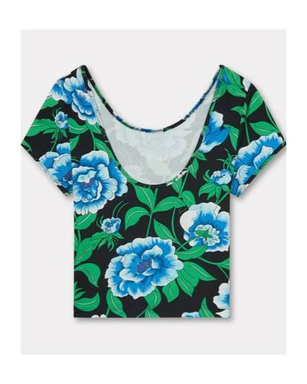 KENZO Blue Peonies Top