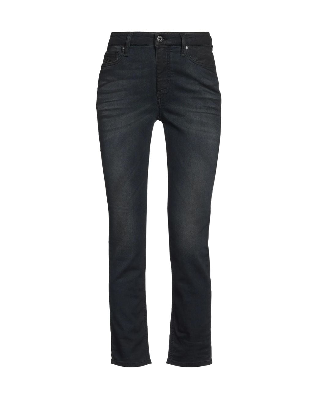 DIESEL Black Solid Color Denim Trousers
