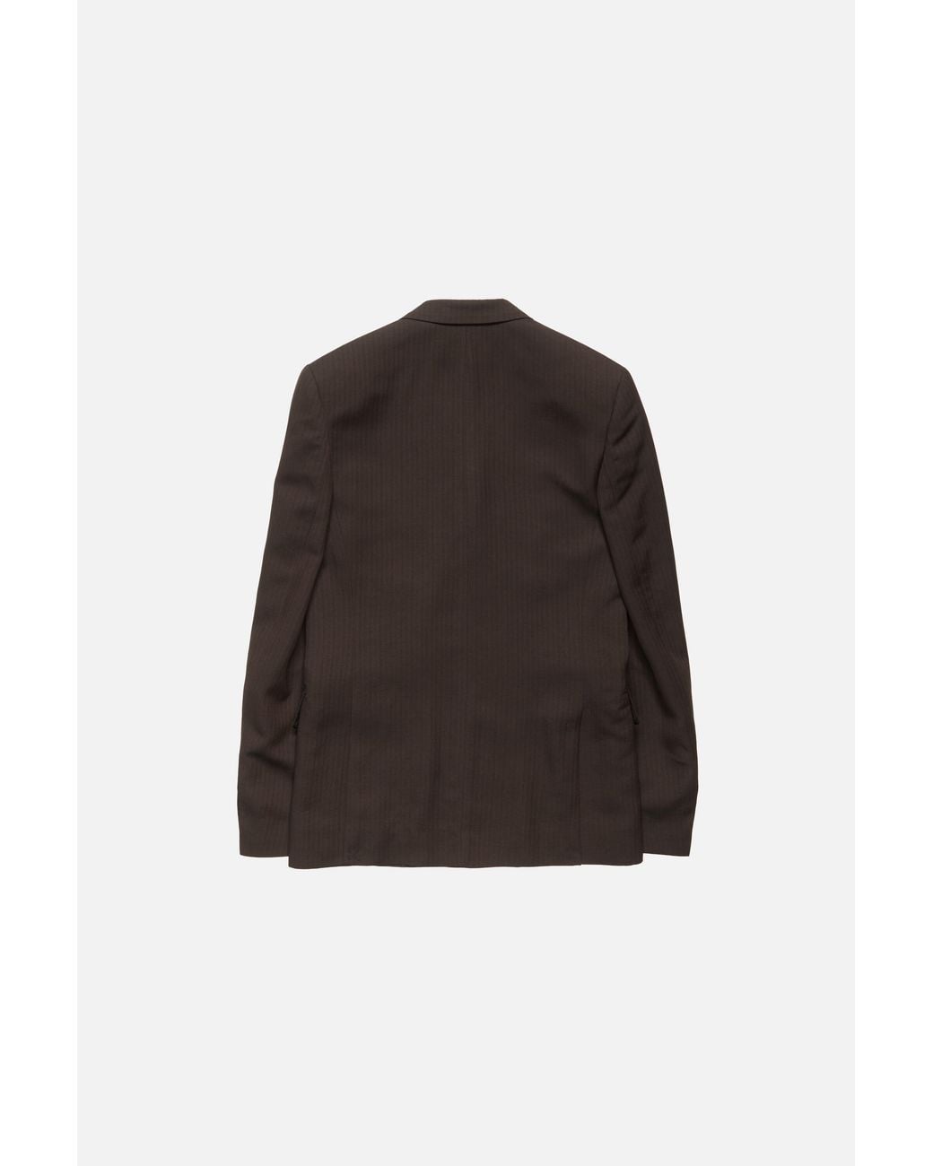 Acne Brown Double-Breasted Suit Jacket for men
