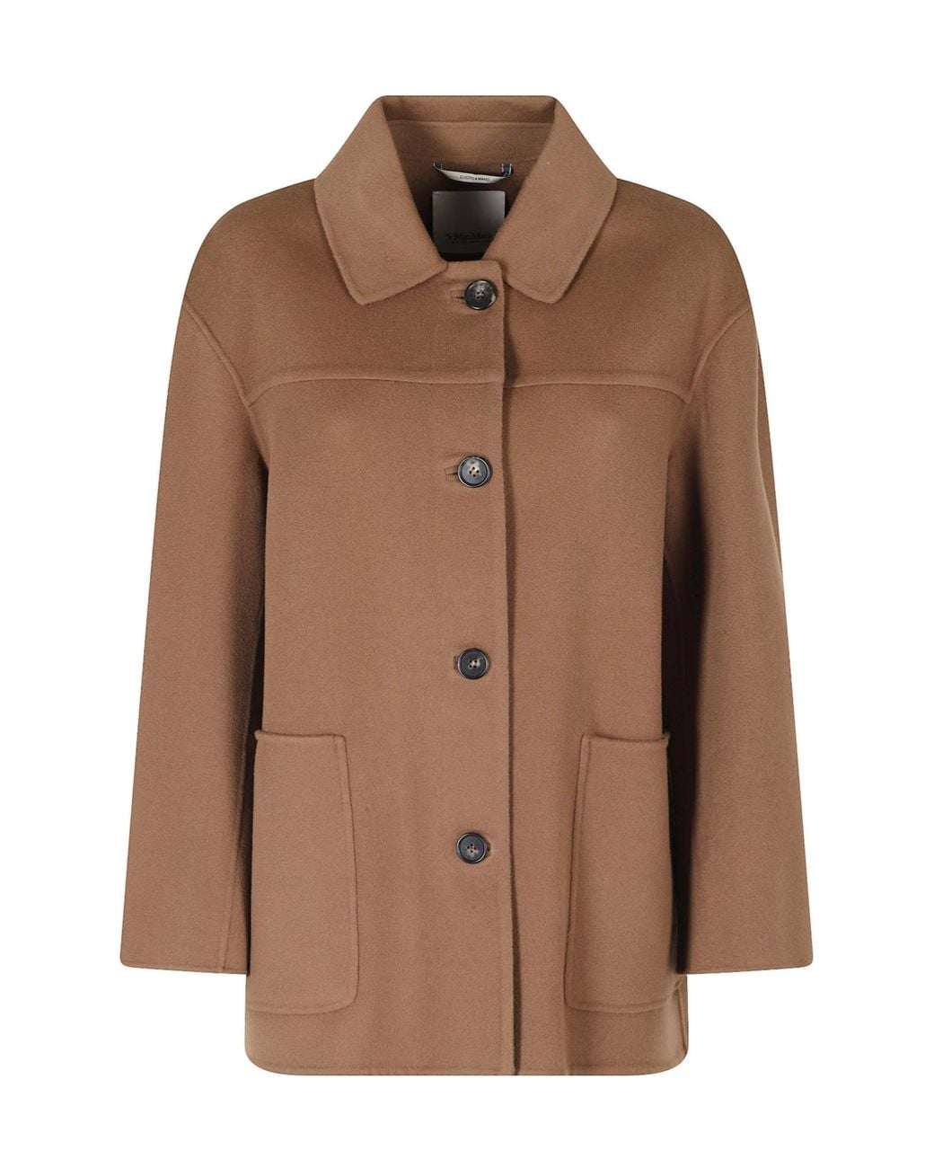 Max Mara Brown 'S Smmgiugno Button-Up Coat