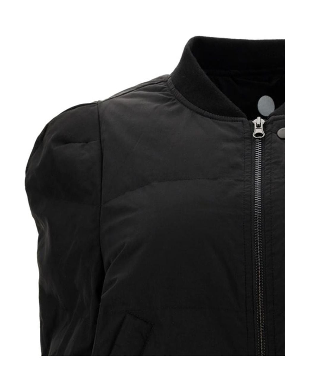 Isabel Marant Black Padded Bomber Jacket