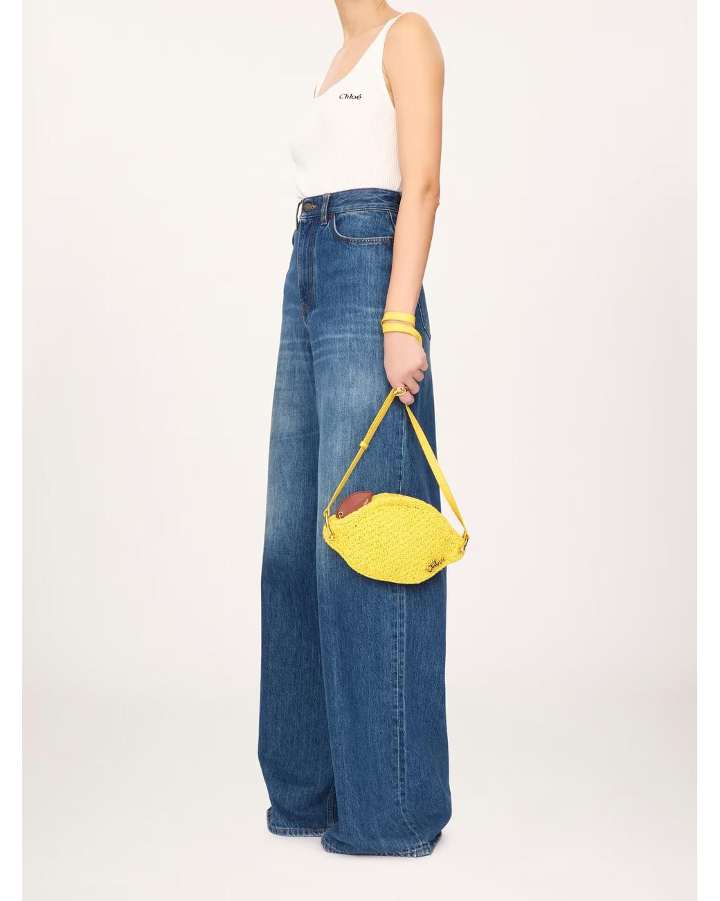 Chloé Yellow Tropicus Lemon Crossbody Bag