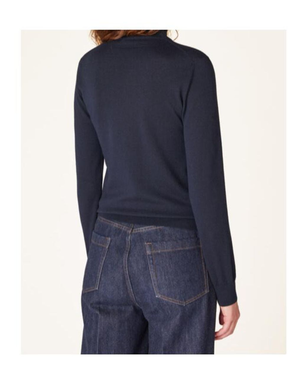 Loro Piana Blue Piuma Turtleneck Sweater